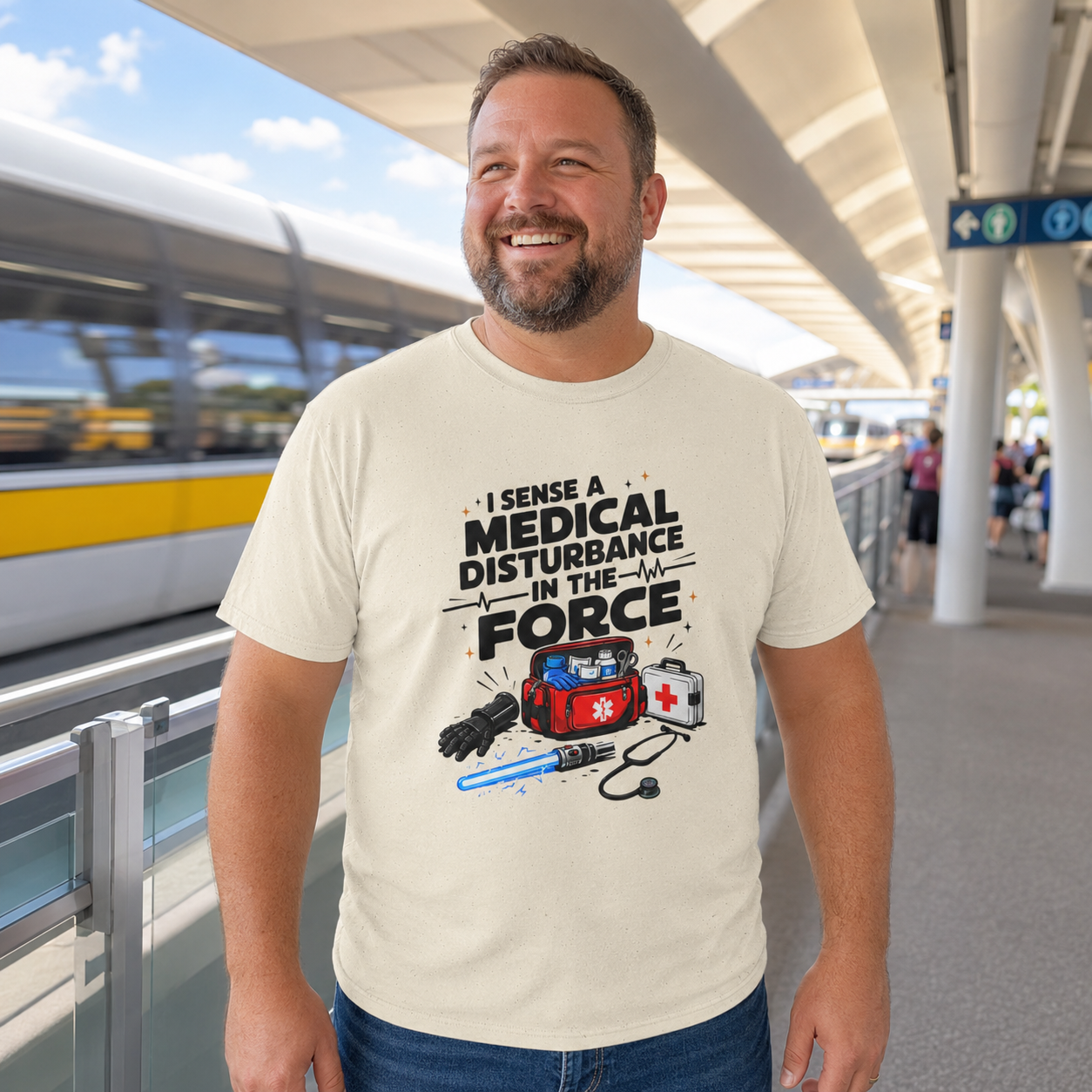 I Sense a Medical Disturbance in the Force EMS Parody T-Shirt