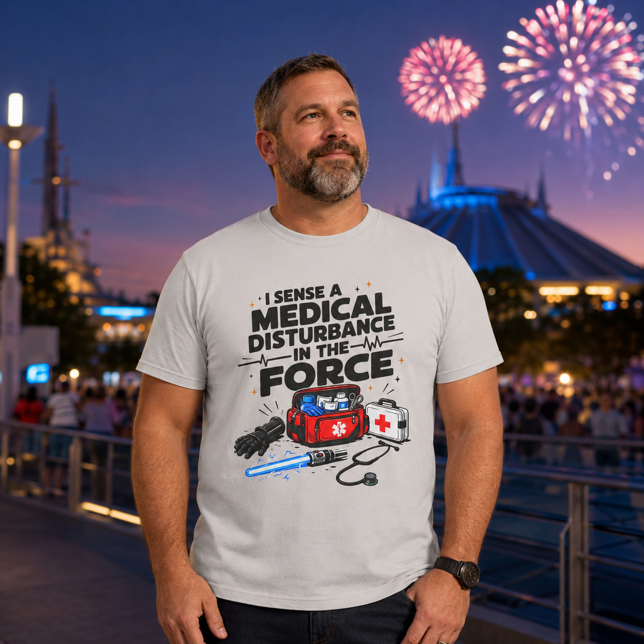 I Sense a Medical Disturbance in the Force EMS Parody T-Shirt