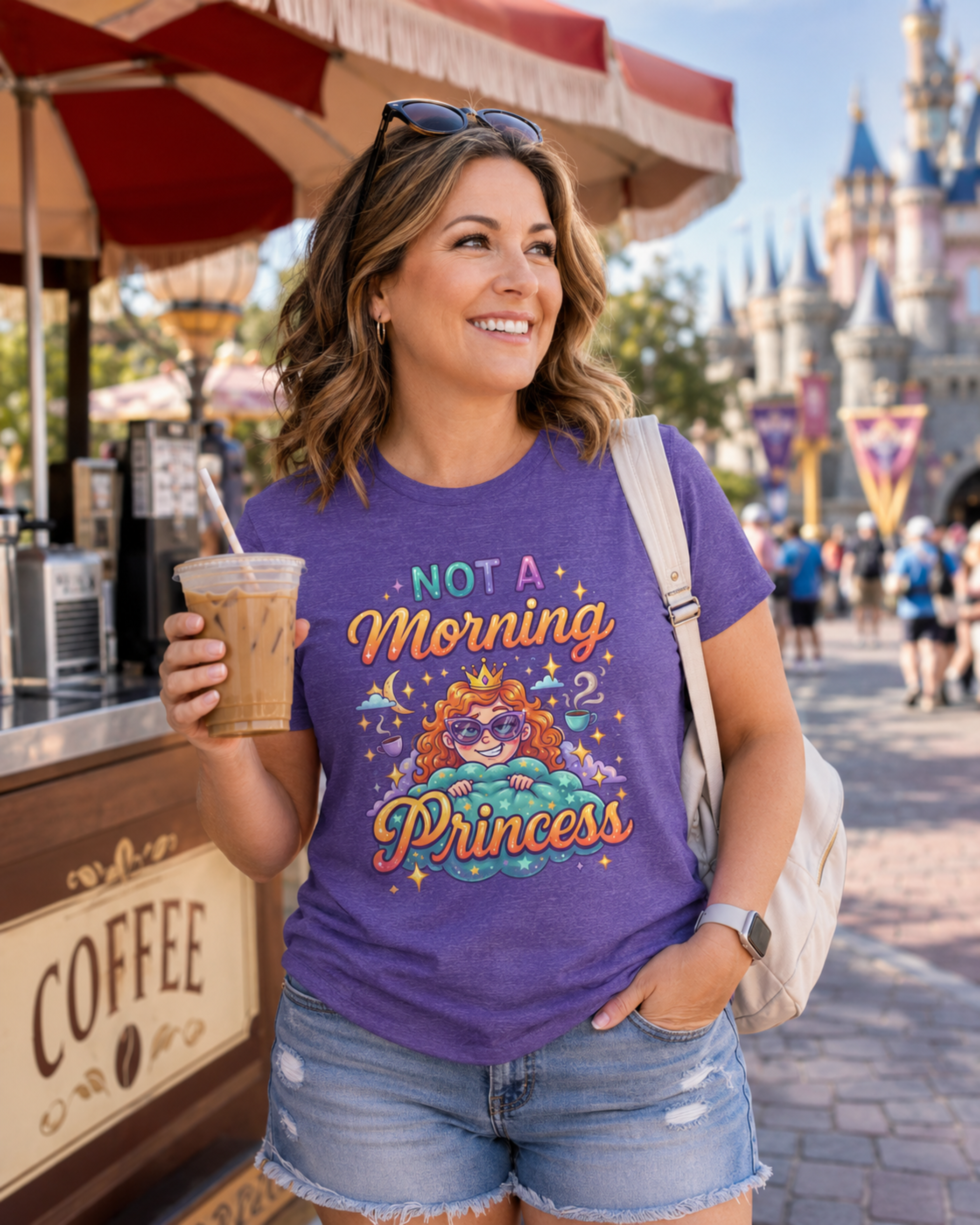 Not A Morning Princess Park Mom Shirt