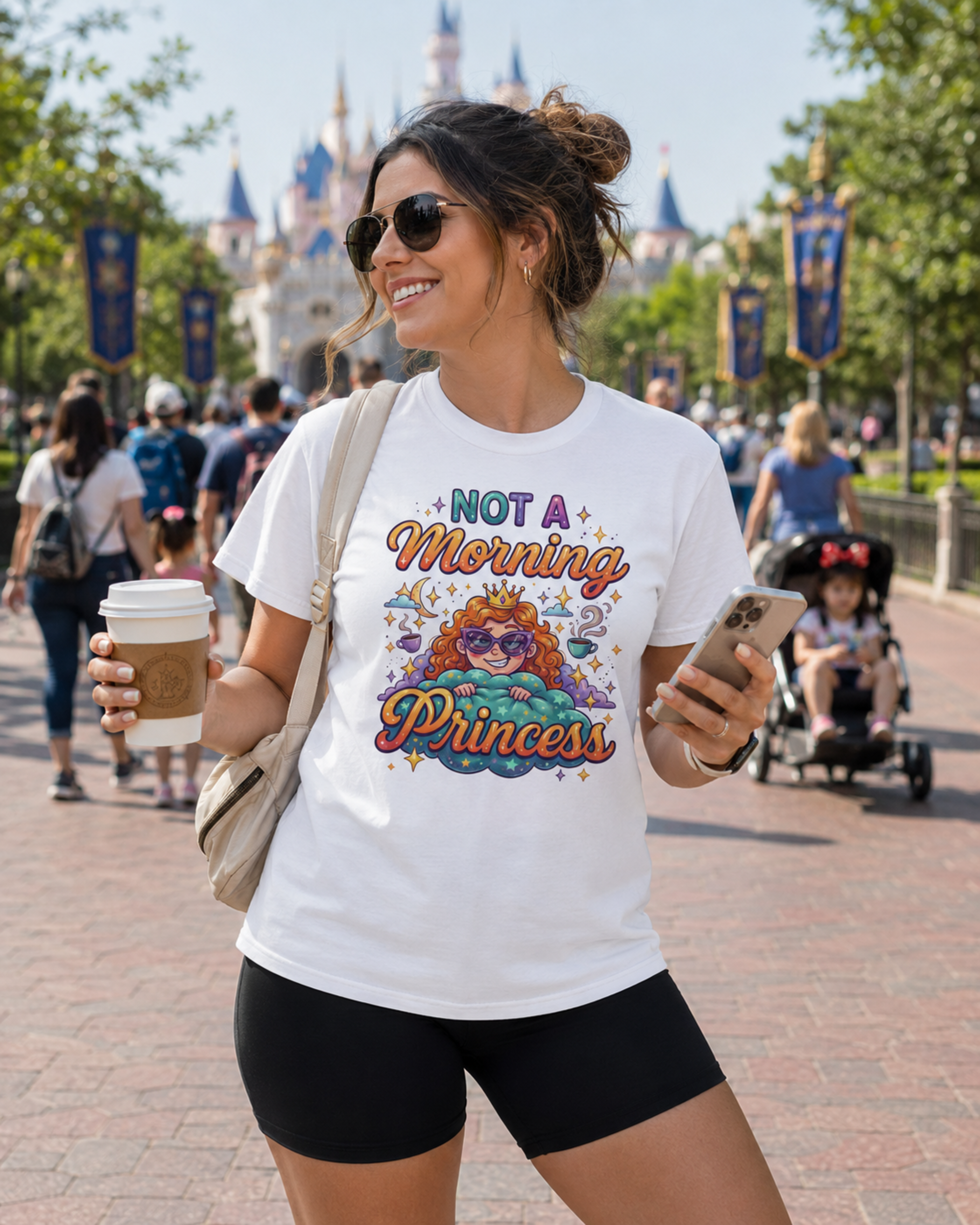 Not A Morning Princess Park Mom Shirt