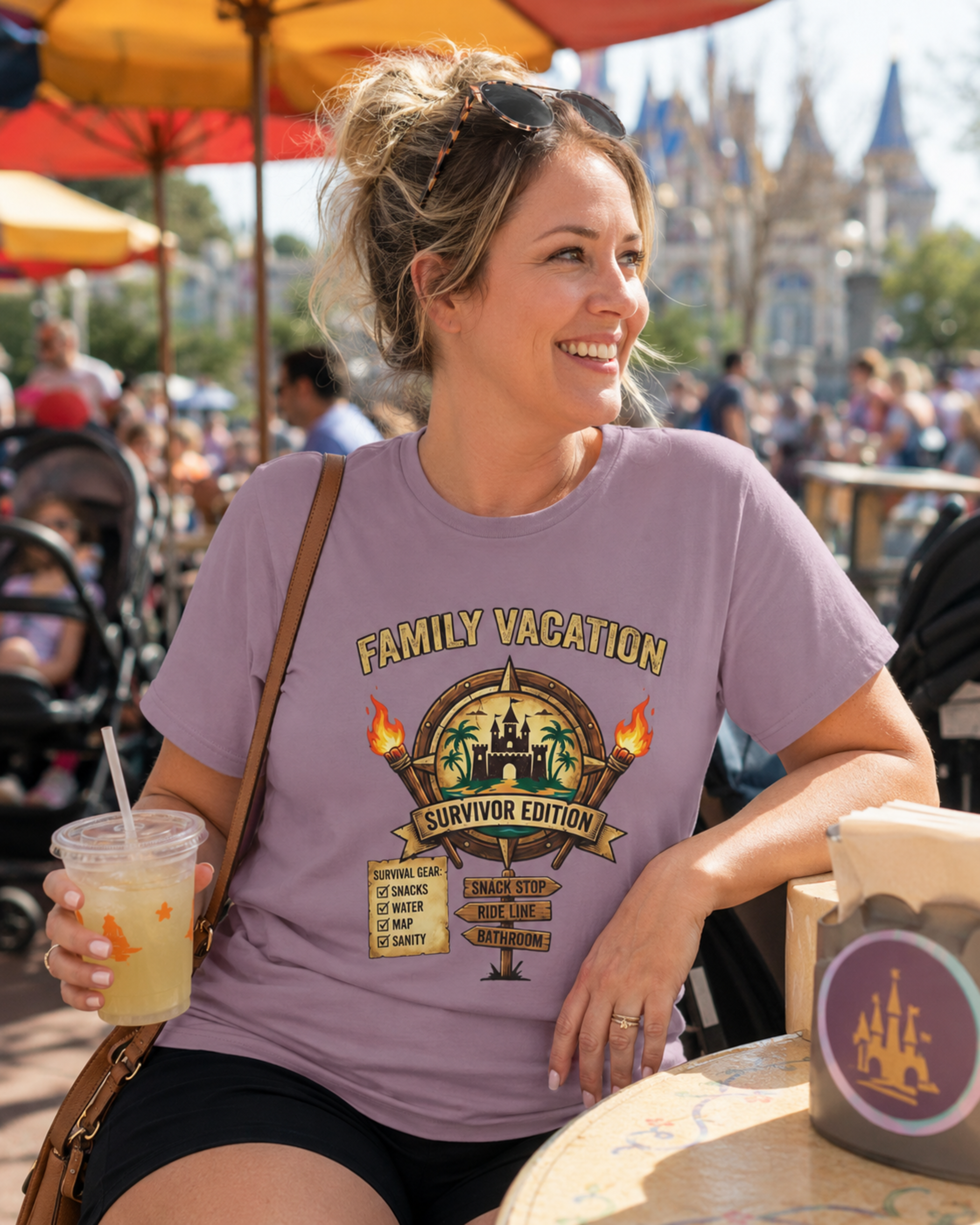 Family Vacation Survivor Edition Park Dad Shirt – Funny Theme Park Dad Tee