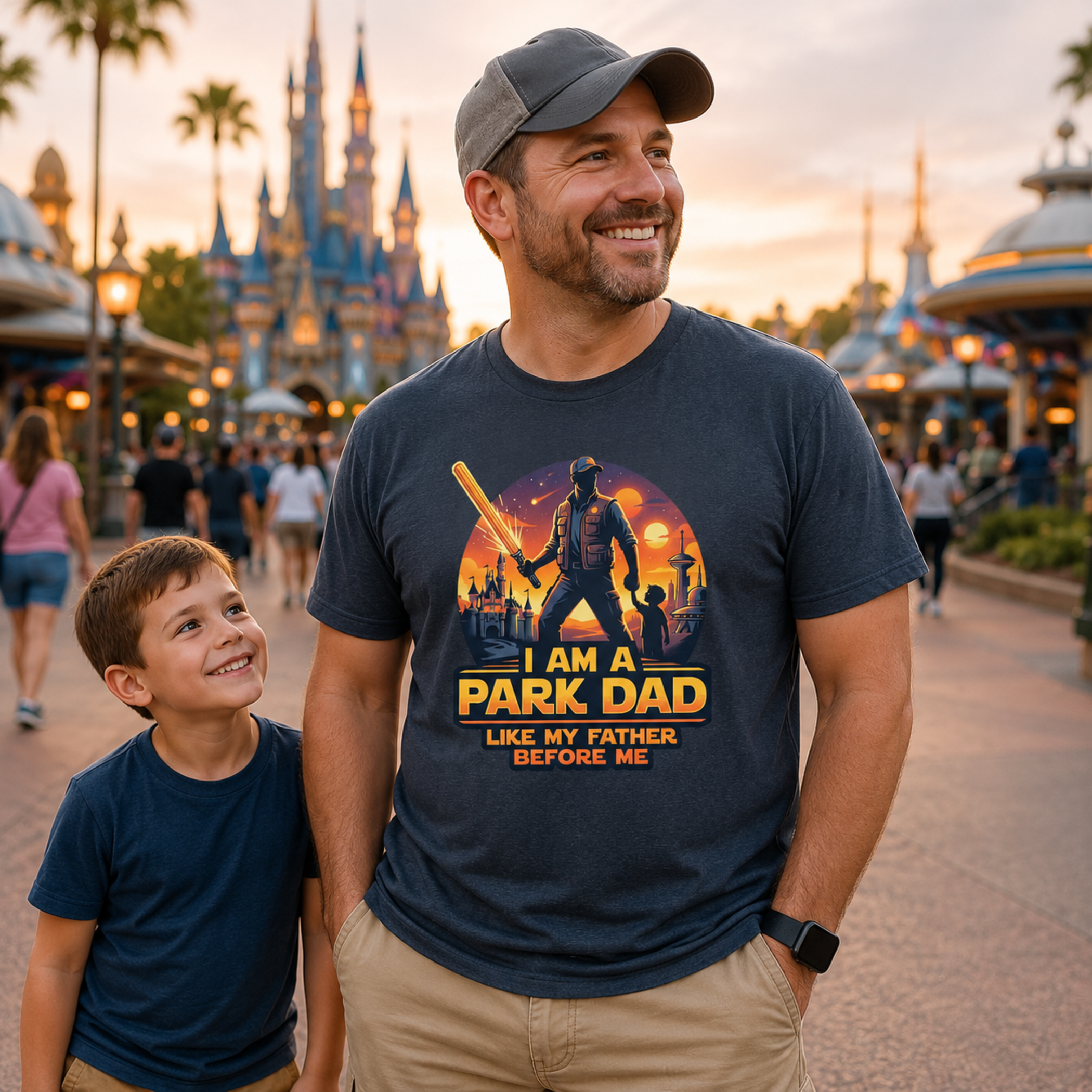 Park Dad Like My Father Before Me Shirt – Theme Park Dad Tee