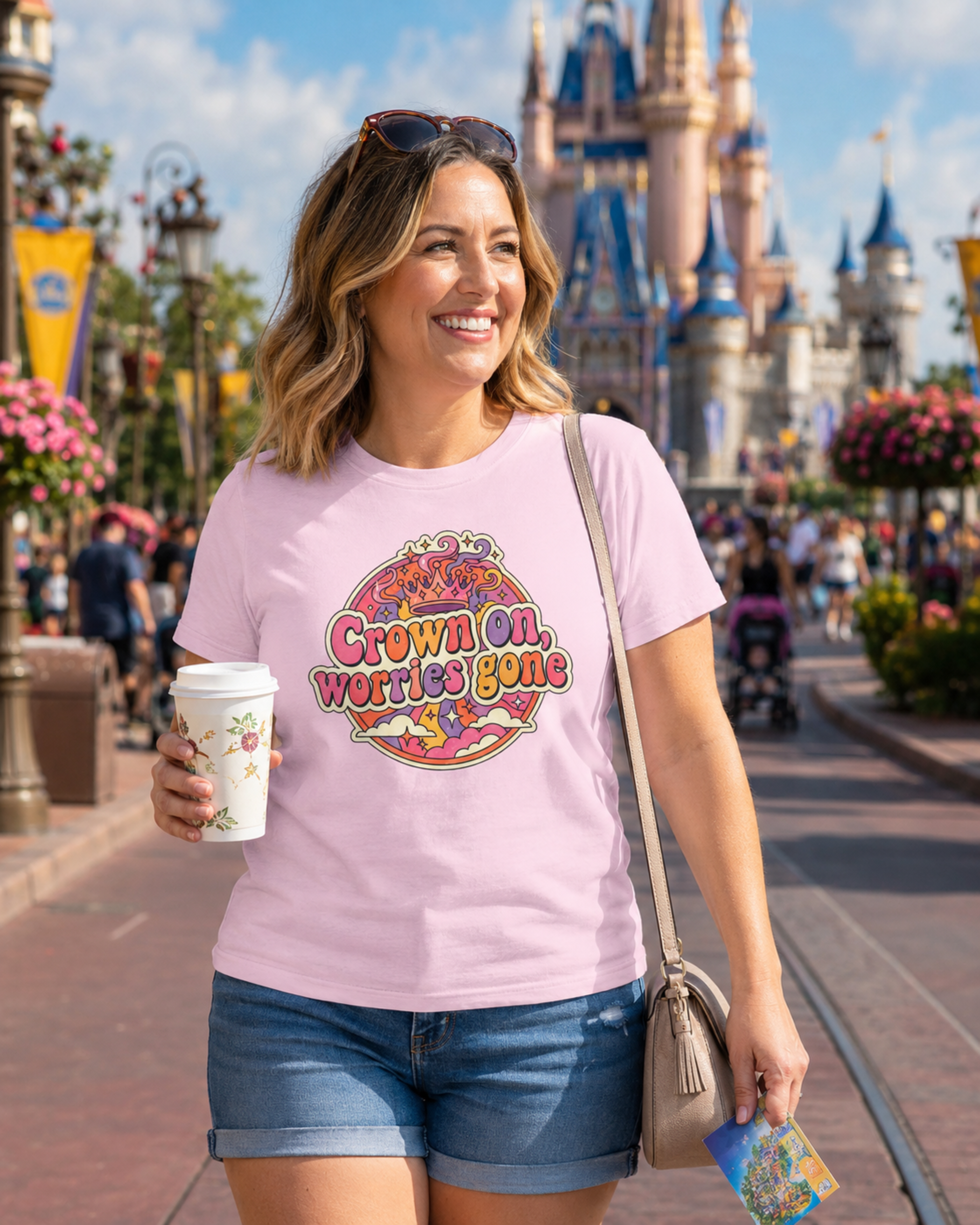Crown On Worries Gone Park Mom Shirt