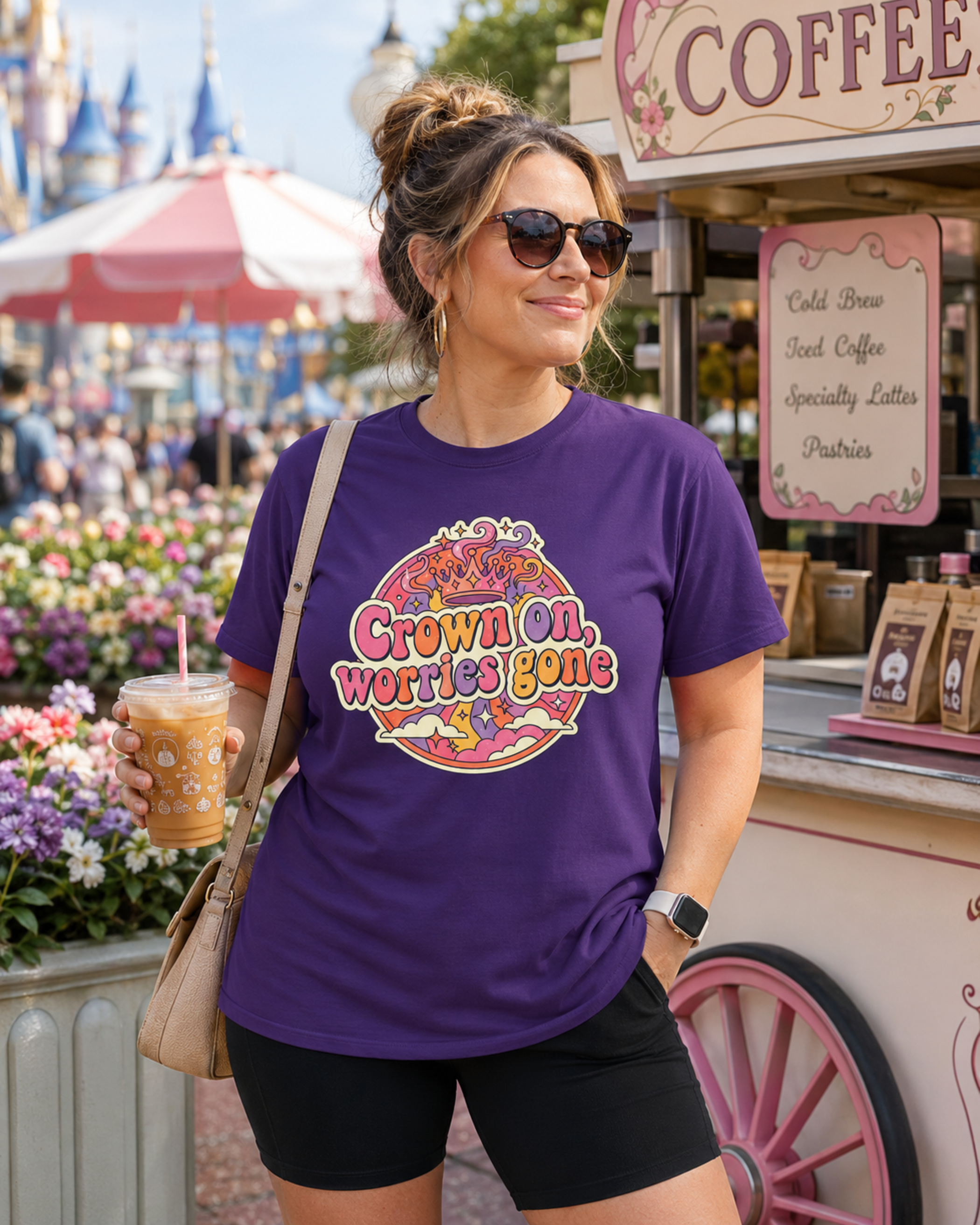 Crown On Worries Gone Park Mom Shirt