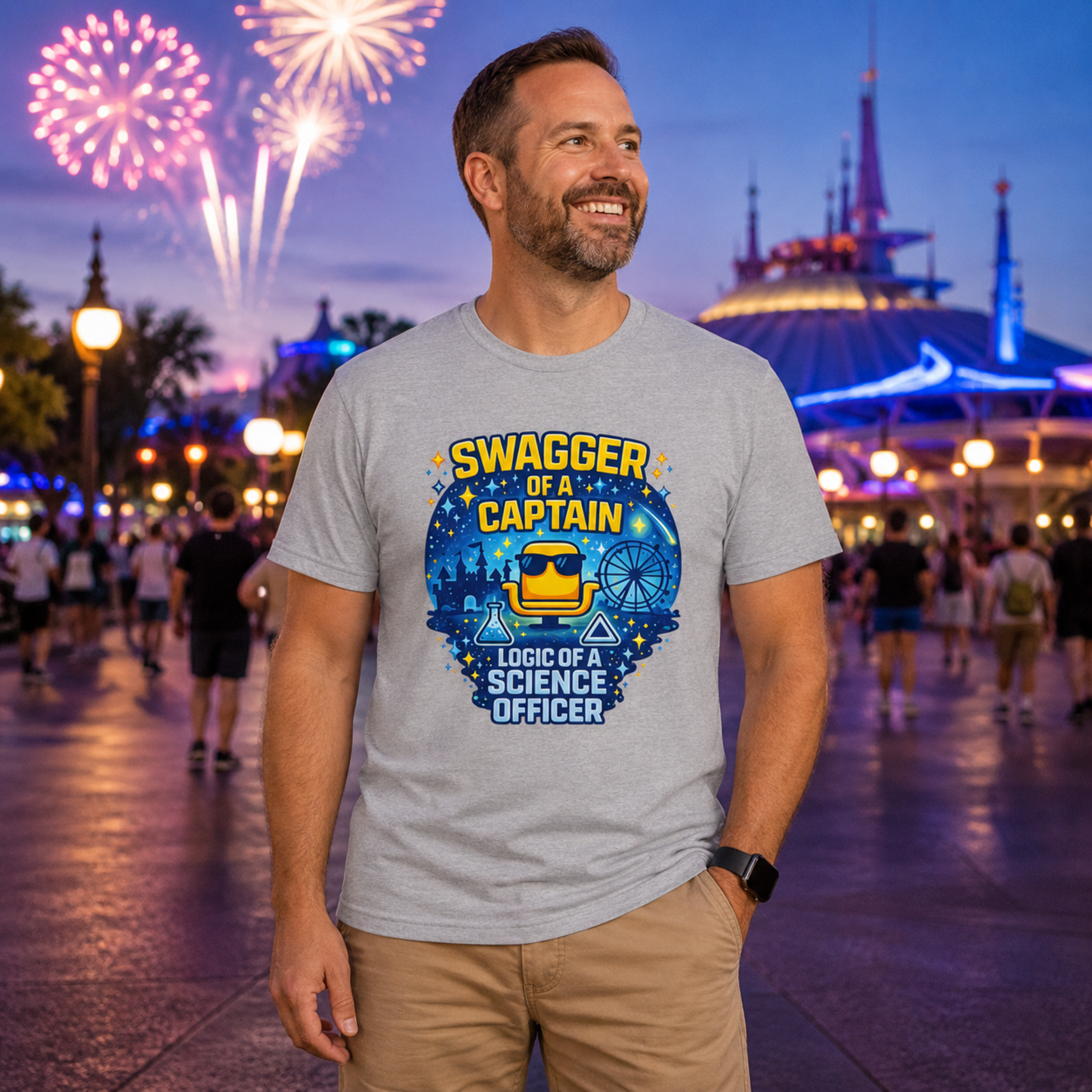 Swagger Of A Captain Logic Of A Science Officer Shirt – Star Trek Inspired Dad Tee