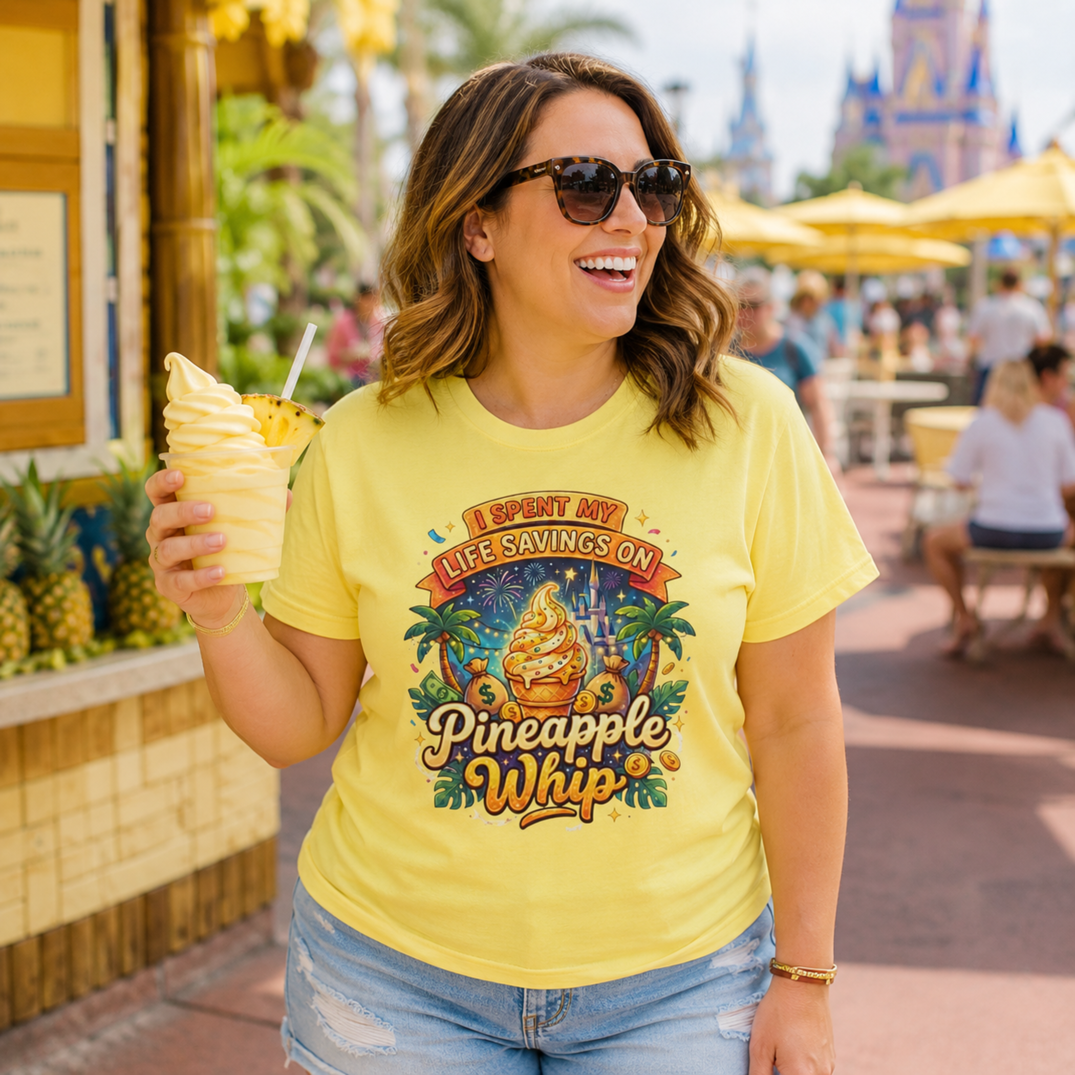 I Spent My Life Savings On Pineapple Whip Shirt – Funny Theme Park Snack Tee
