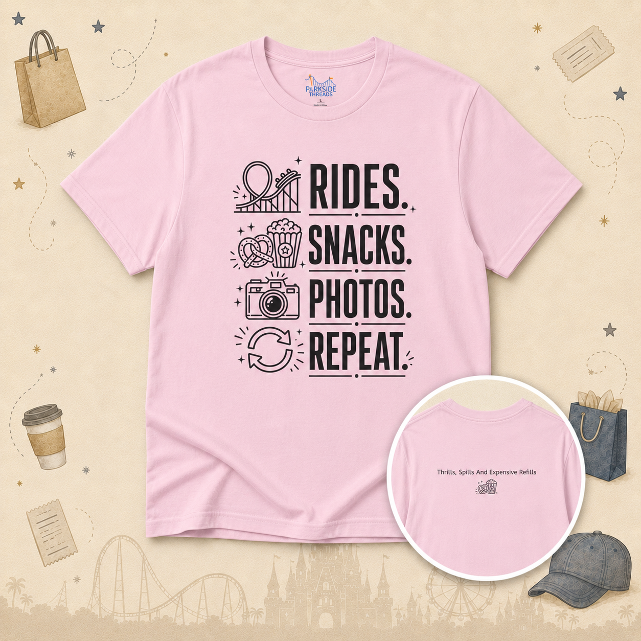 Rides, Snacks, Photos, Repeat