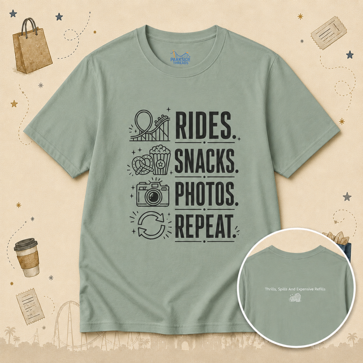 Rides, Snacks, Photos, Repeat