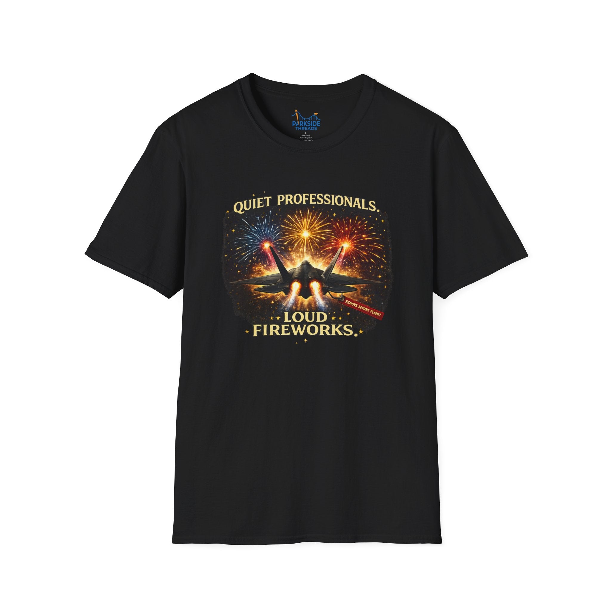 Quiet Professionals Loud Fireworks Air Force Theme Park Fireworks T-Shirt