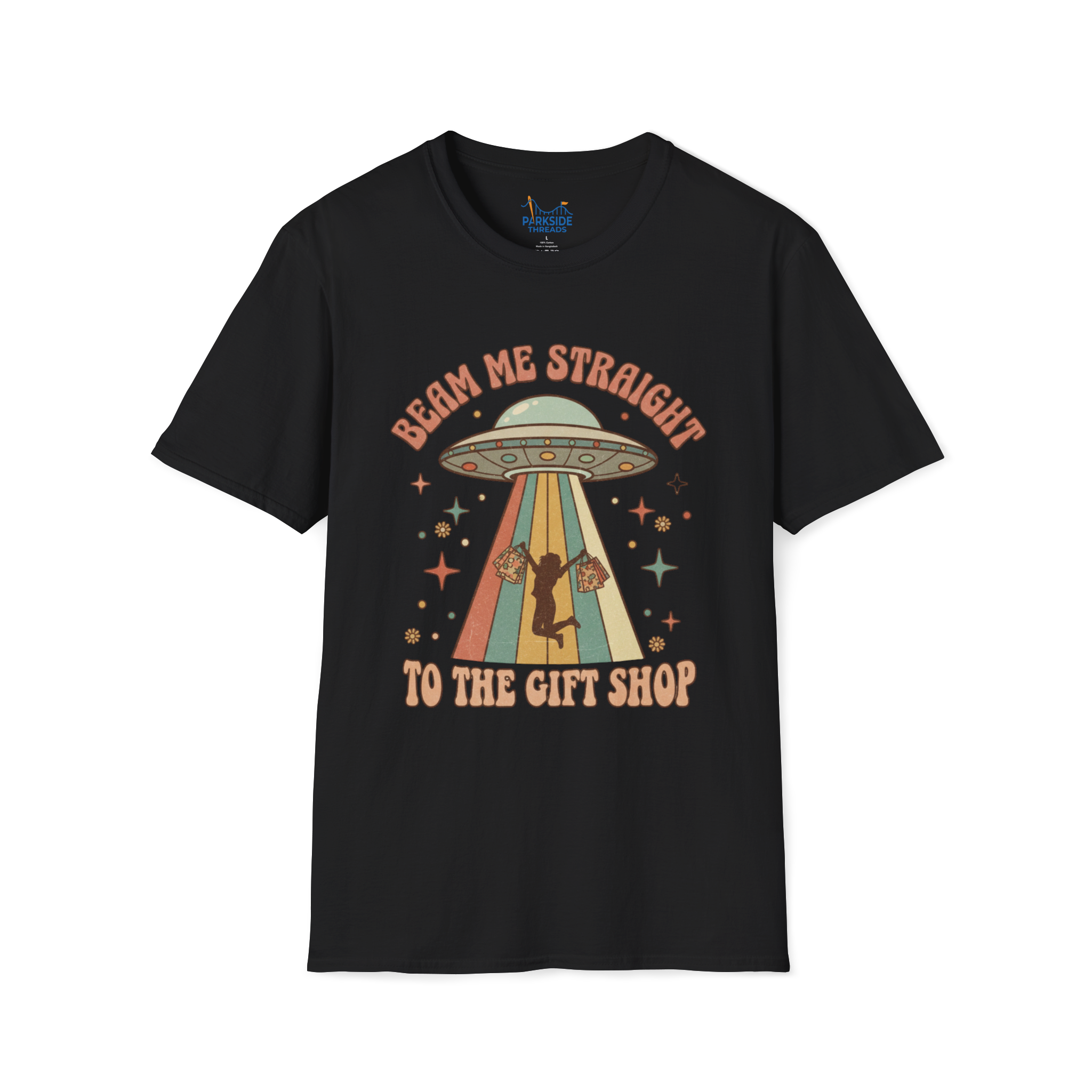 Beam Me Straight to the Gift Shop – Theme Park Mom Tee