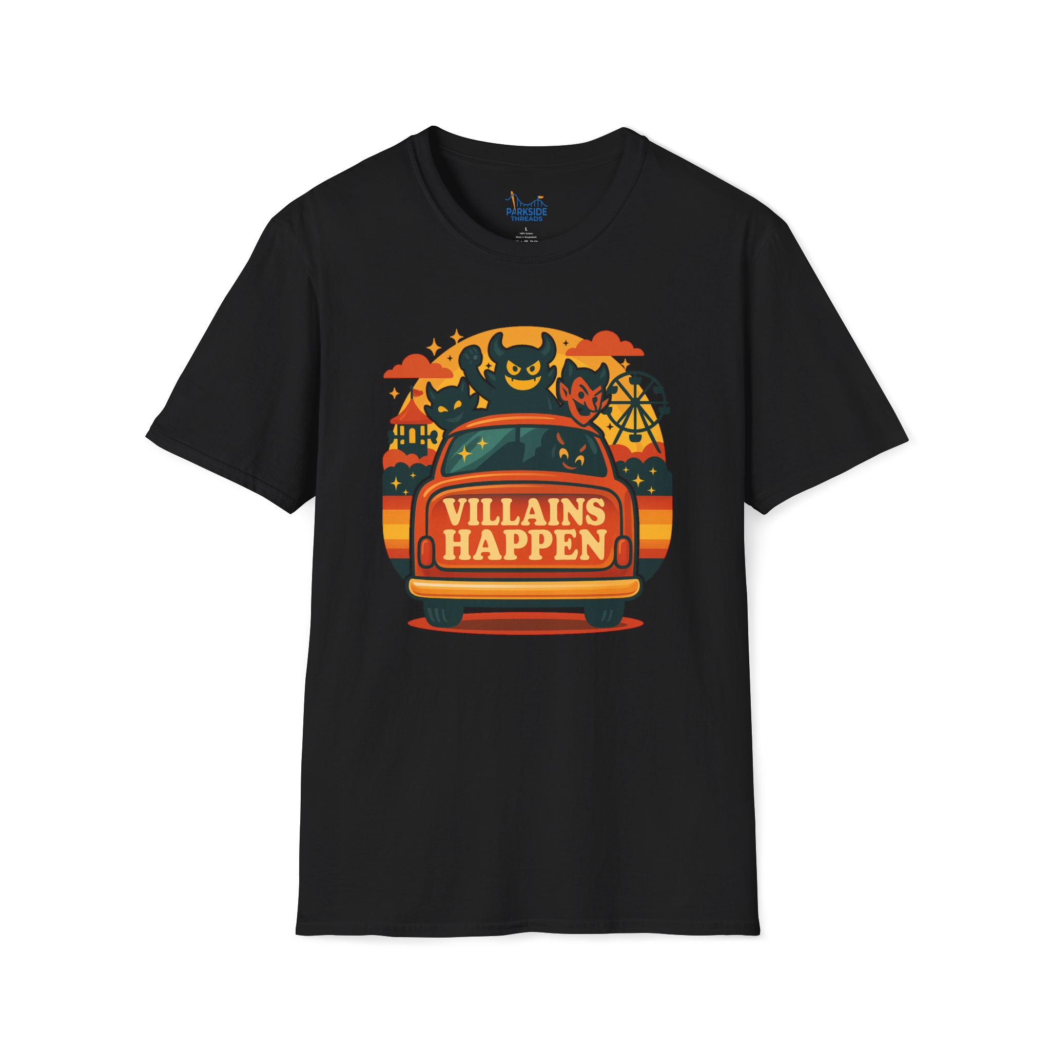 Villains Happen Park Dad Tee