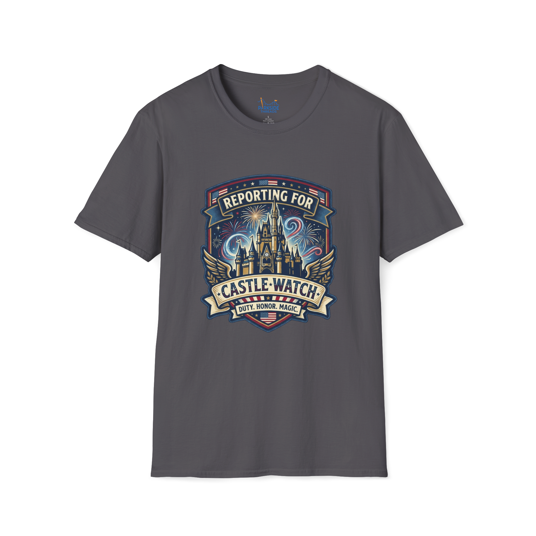Reporting for Castle Watch Military Family Vacation Tee