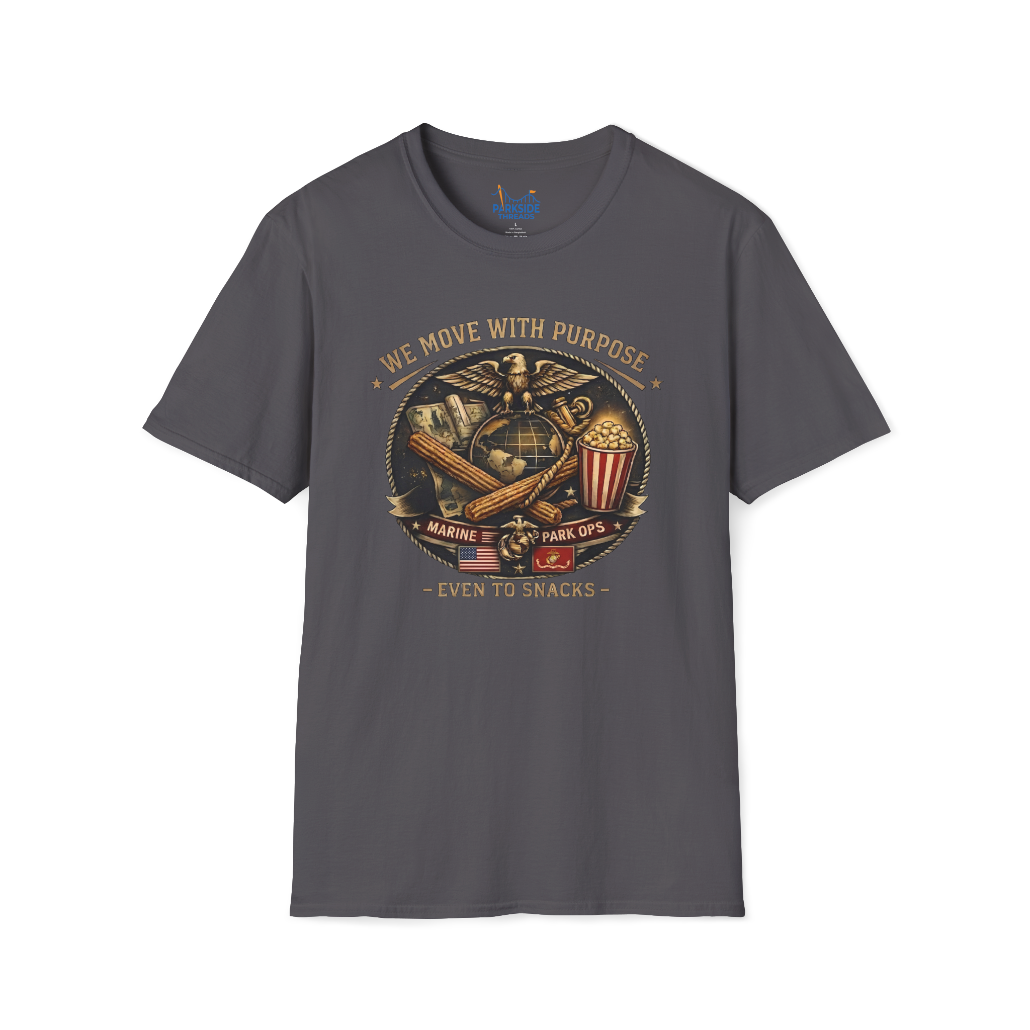 We Move With Purpose Marine Snack Shirt