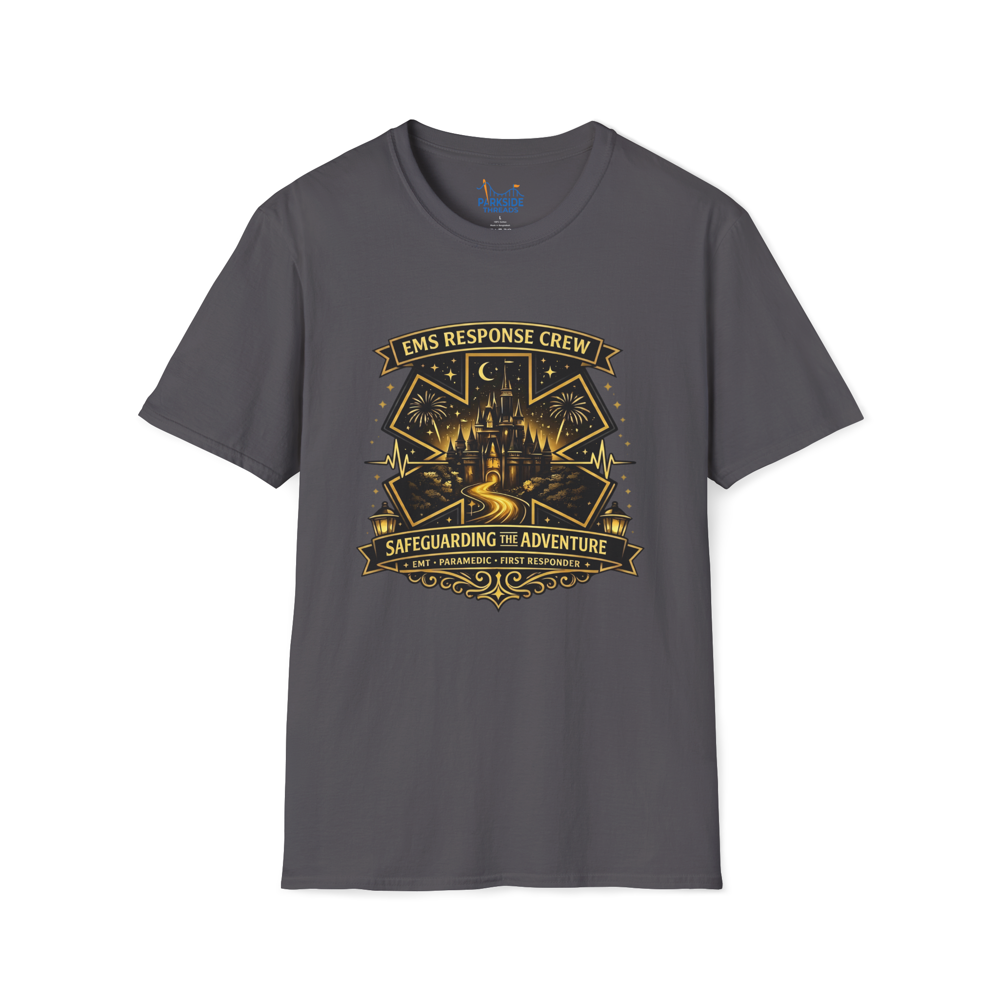 Safeguarding the Adventure EMS First Responder Theme Park T-Shirt