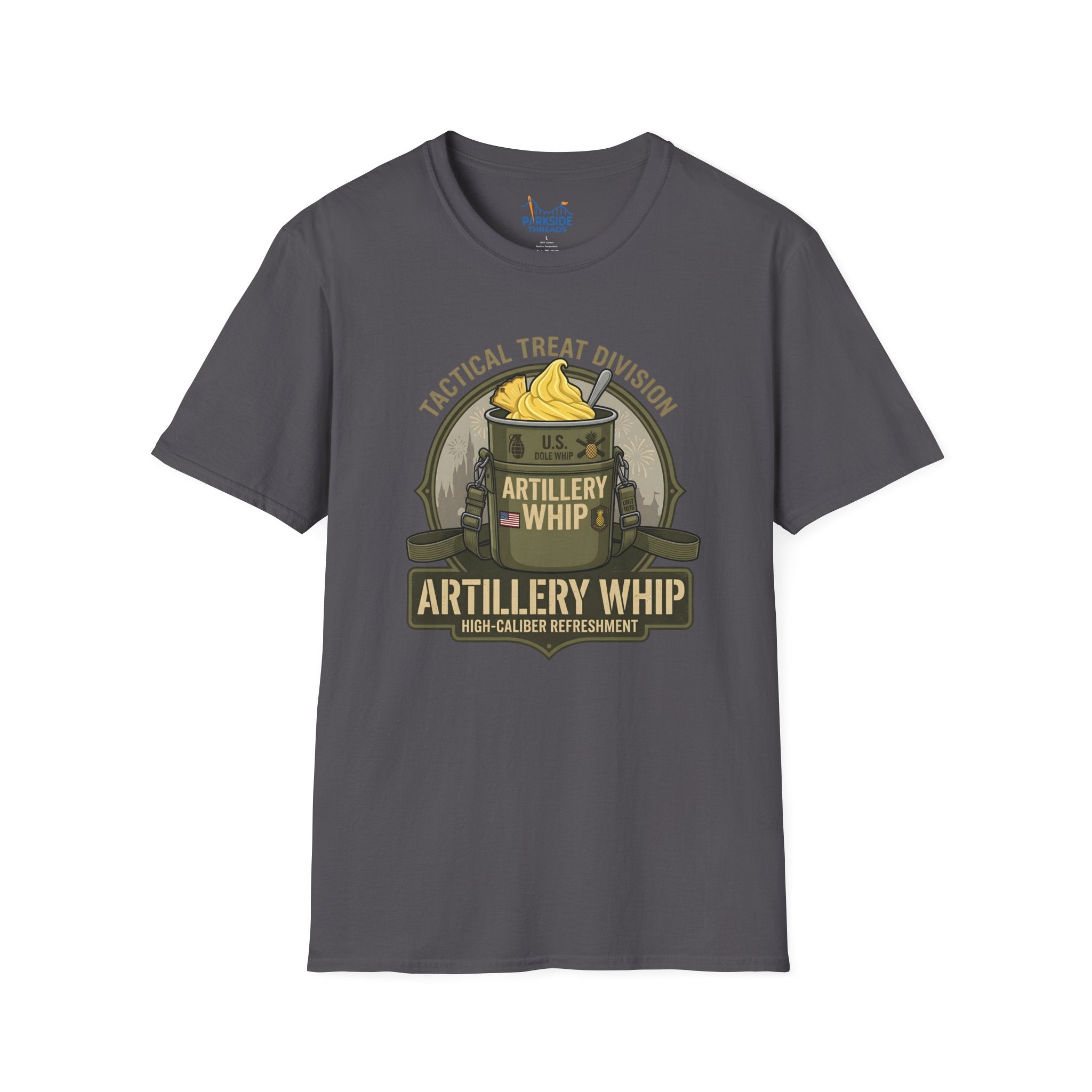 Artillery Whip Army Snack Shirt – Funny Military Theme Park Tee
