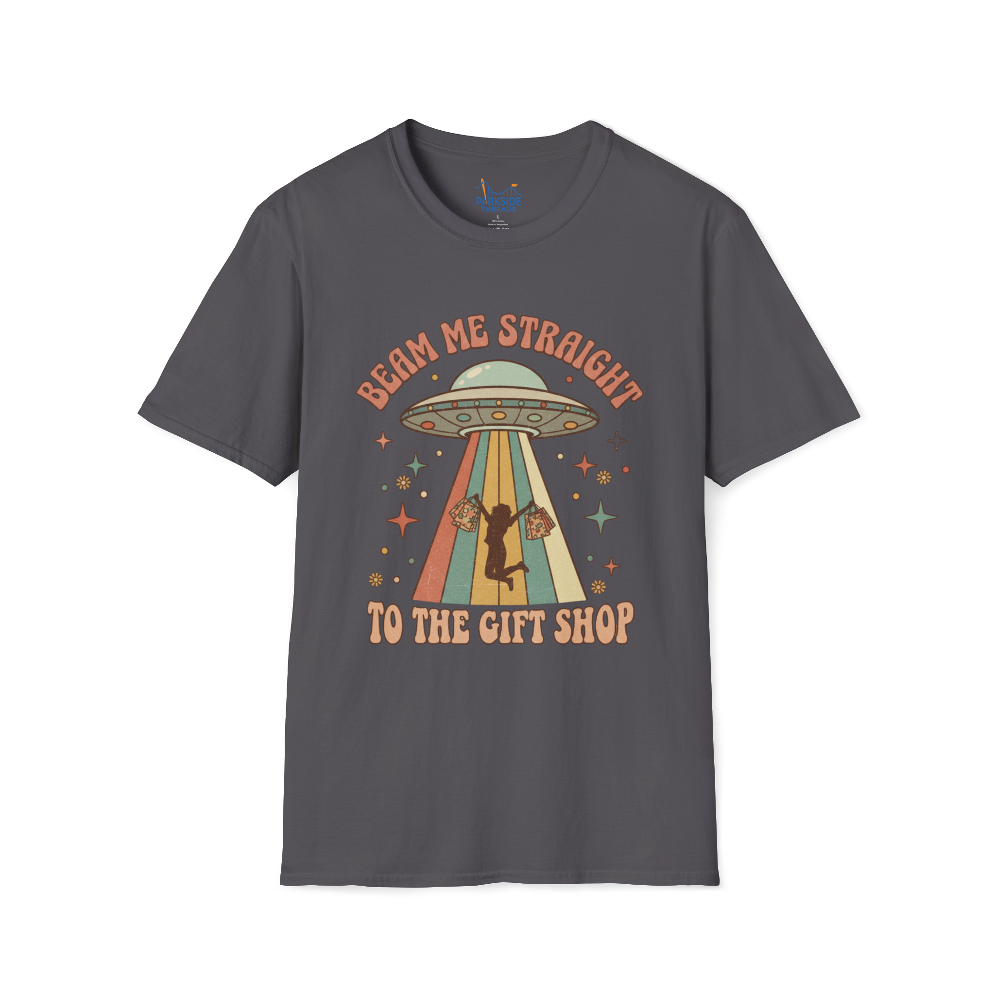 Beam Me Straight to the Gift Shop – Theme Park Mom Tee