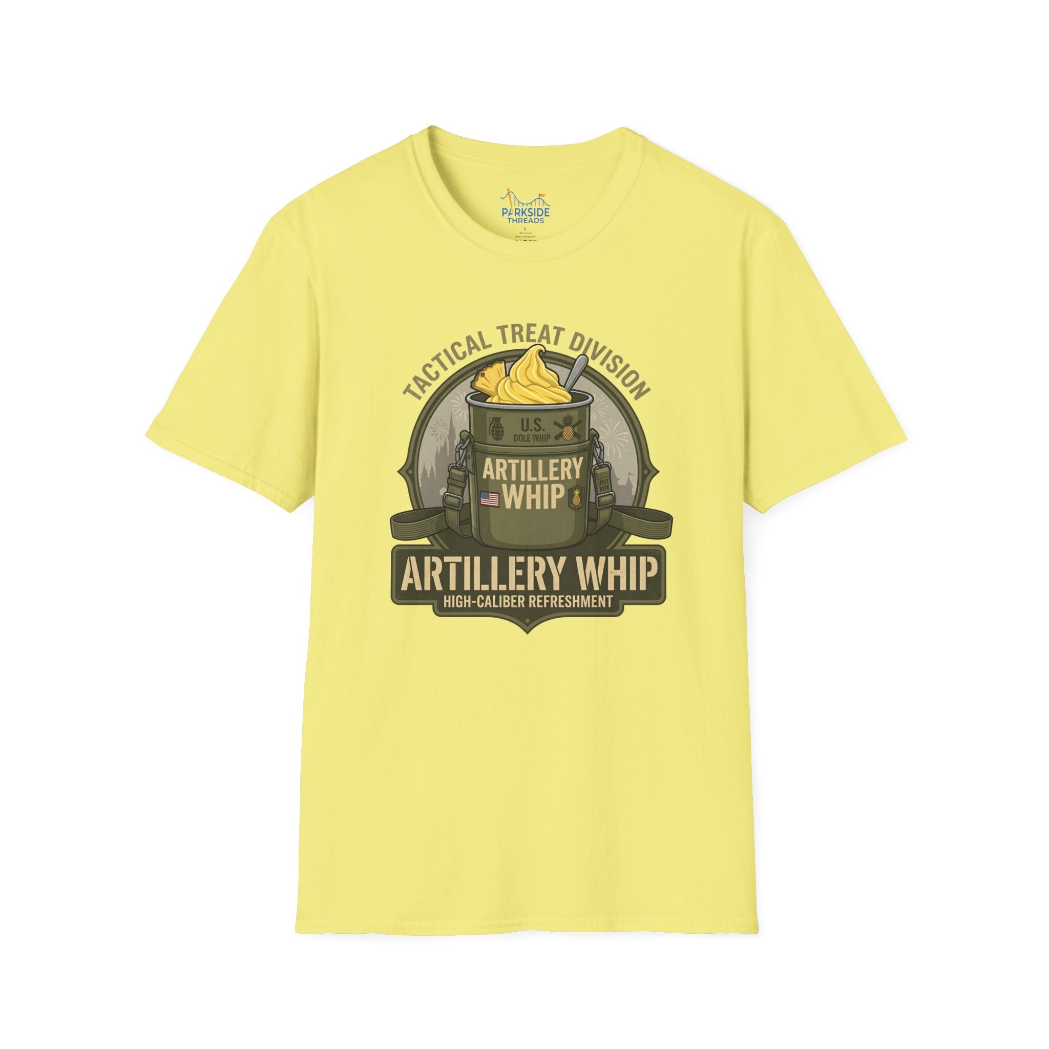 Artillery Whip Army Snack Shirt – Funny Military Theme Park Tee