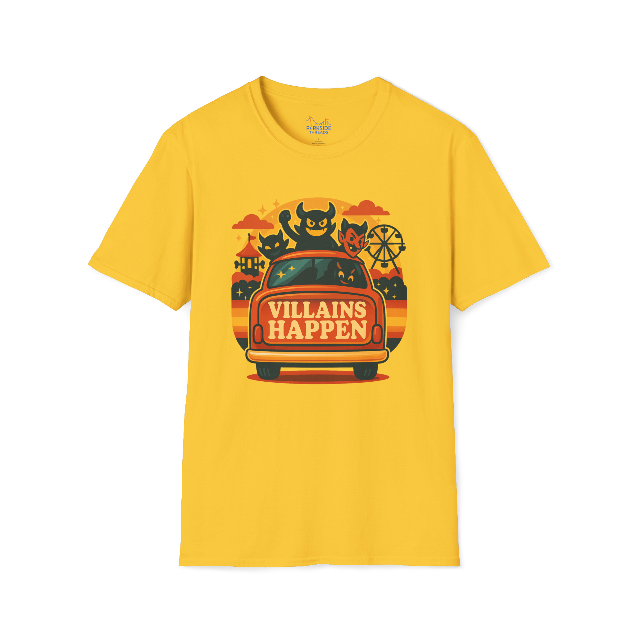 Villains Happen | The Realistic Park Dad Shirt