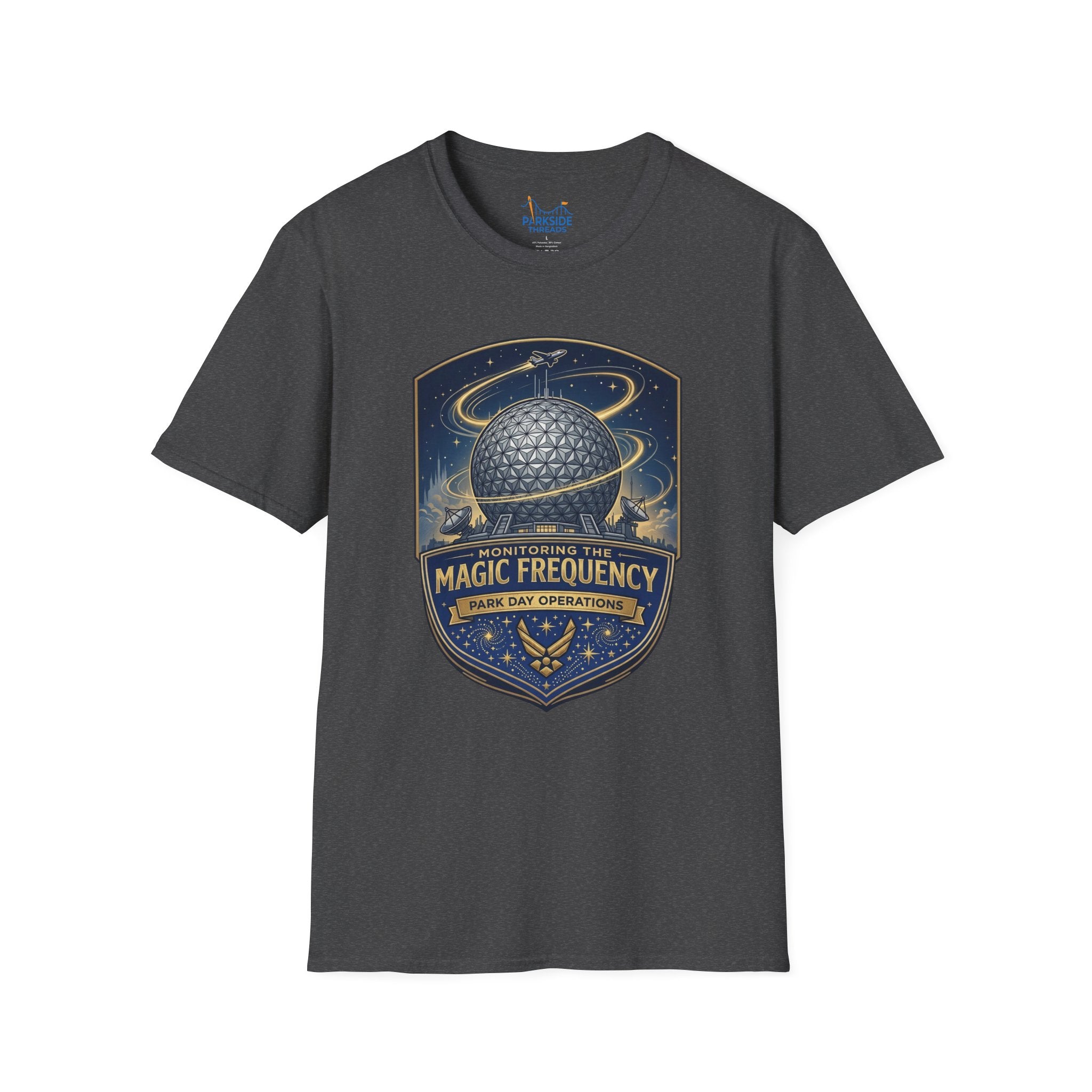 Monitoring the Magic Frequency Air Force Theme Park T-Shirt