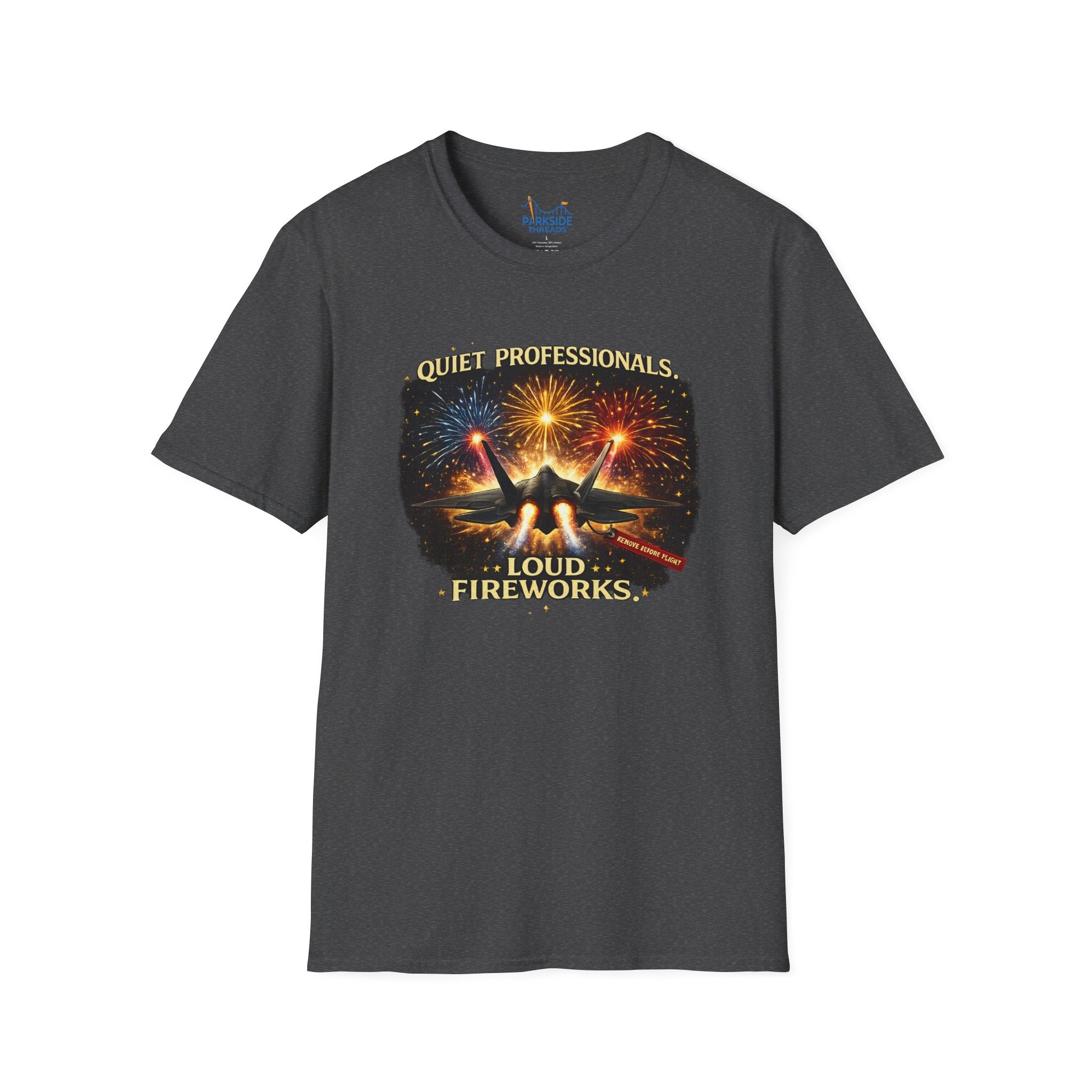 Quiet Professionals Loud Fireworks Air Force Theme Park Fireworks T-Shirt