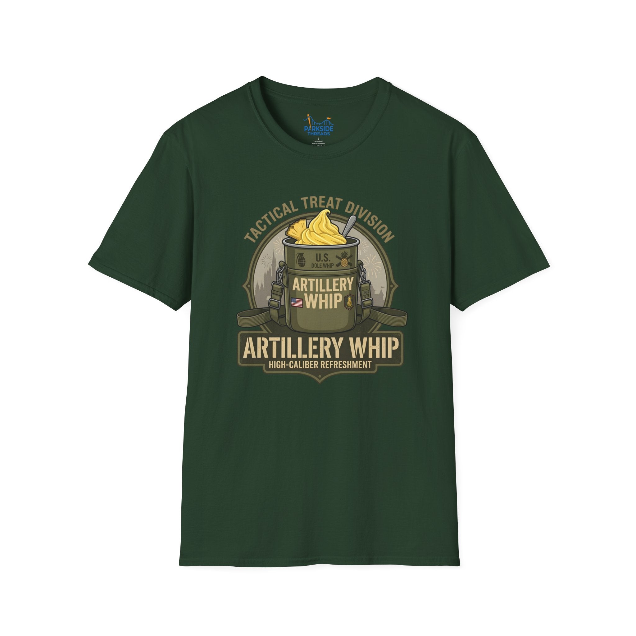 Artillery Whip Army Snack Shirt – Funny Military Theme Park Tee