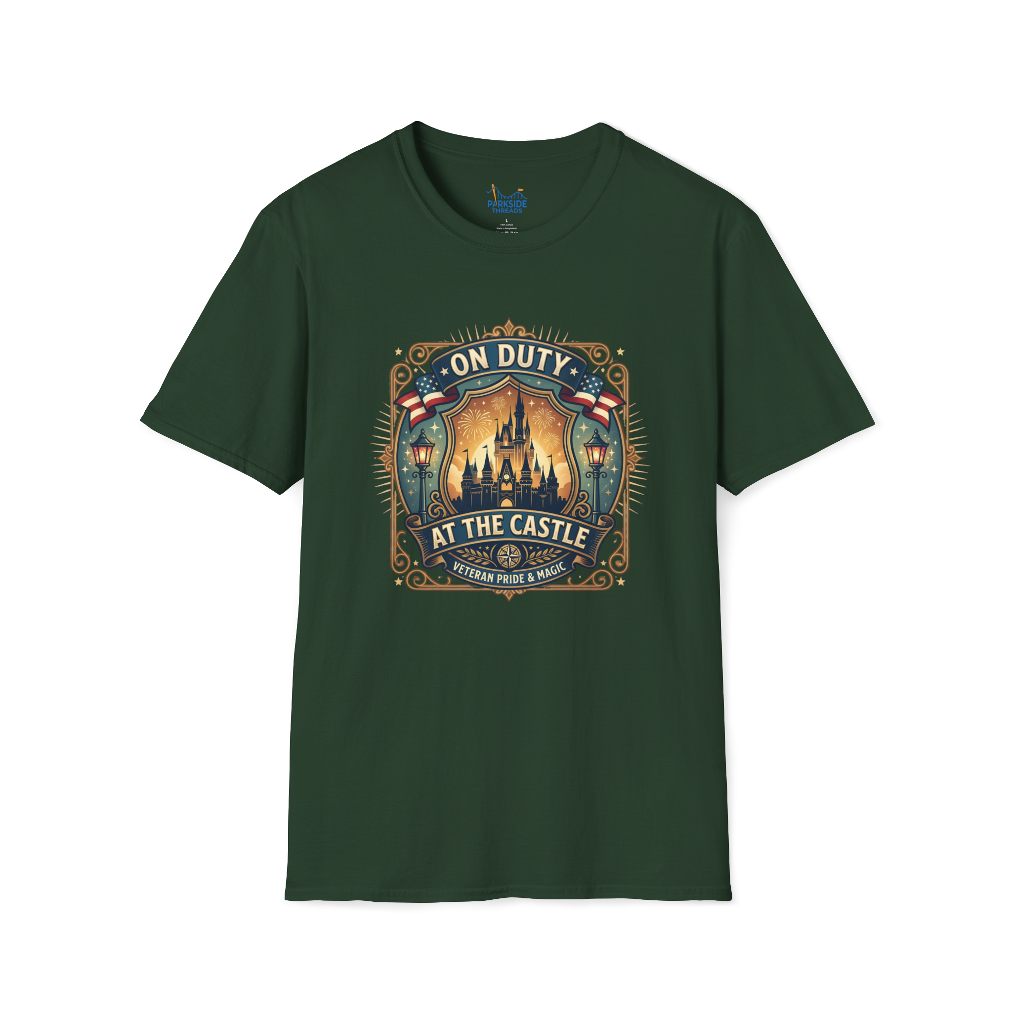 On Duty at the Castle Veteran Military Vacation Tee