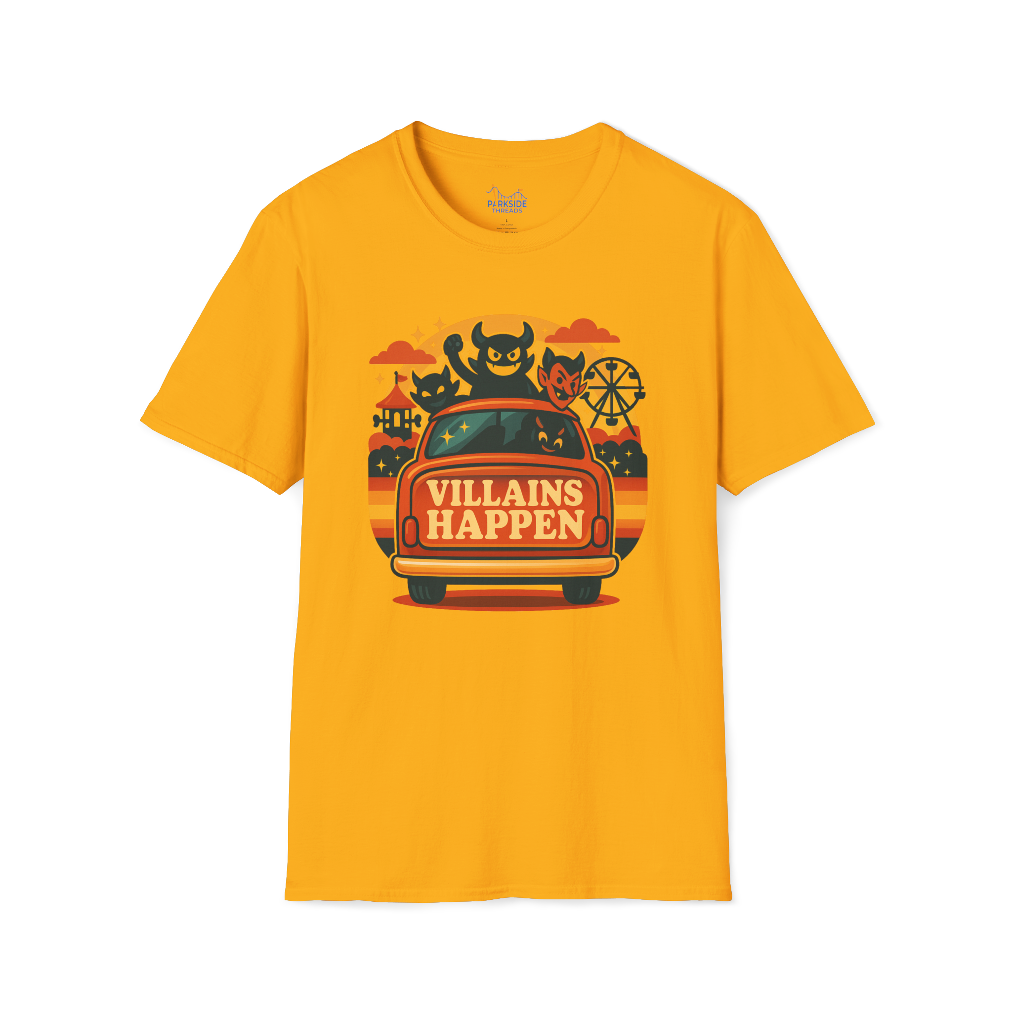 Villains Happen | The Realistic Park Dad Shirt