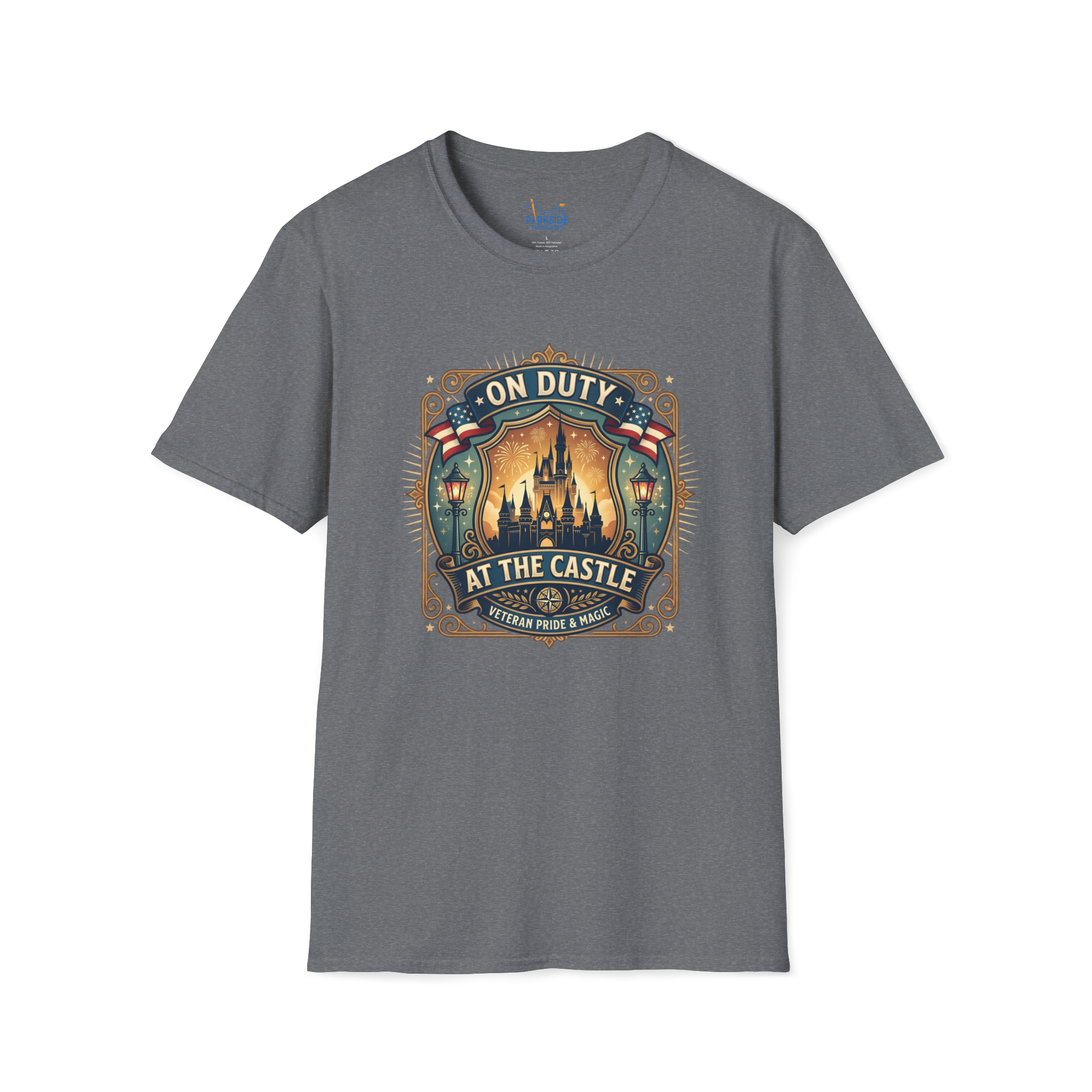 On Duty at the Castle Veteran Military Vacation Tee