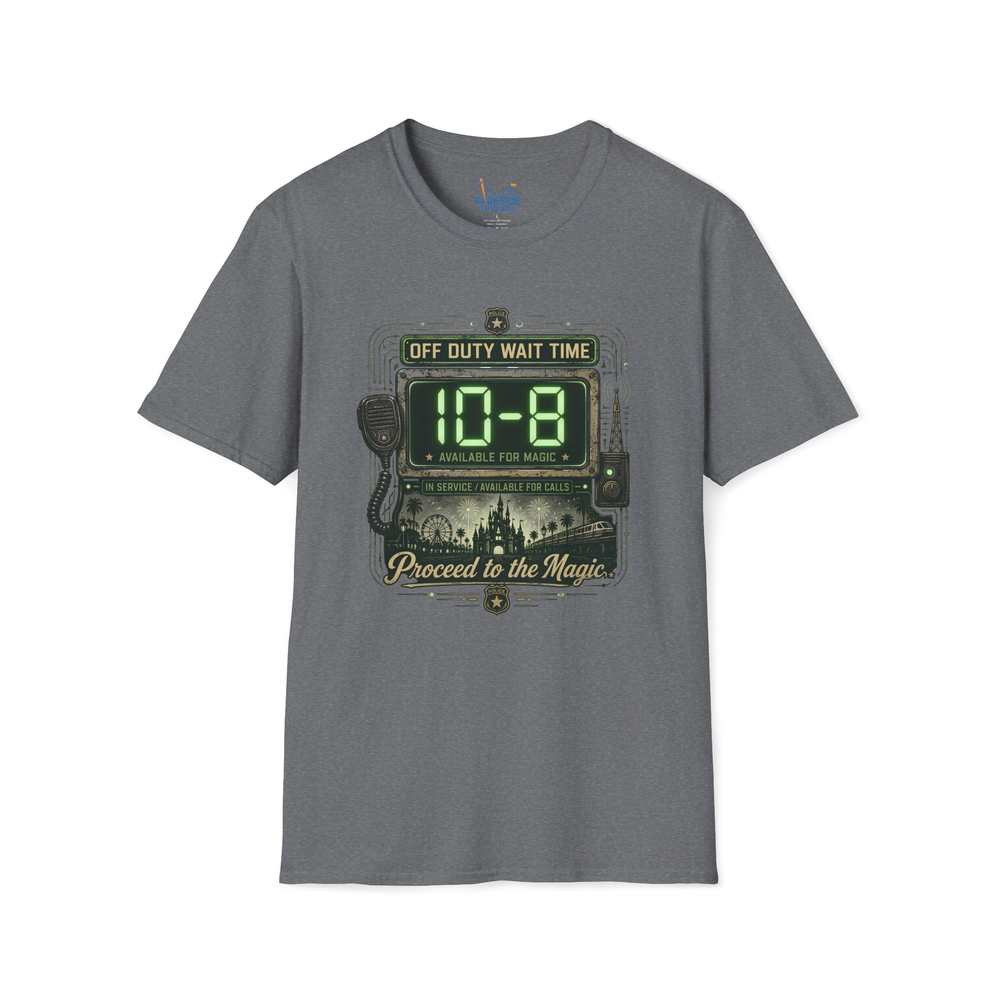 10-8 Available For Magic Police Officer Theme Park Shirt, Law Enforcement Vacation Tee, Off Duty Cop Gift