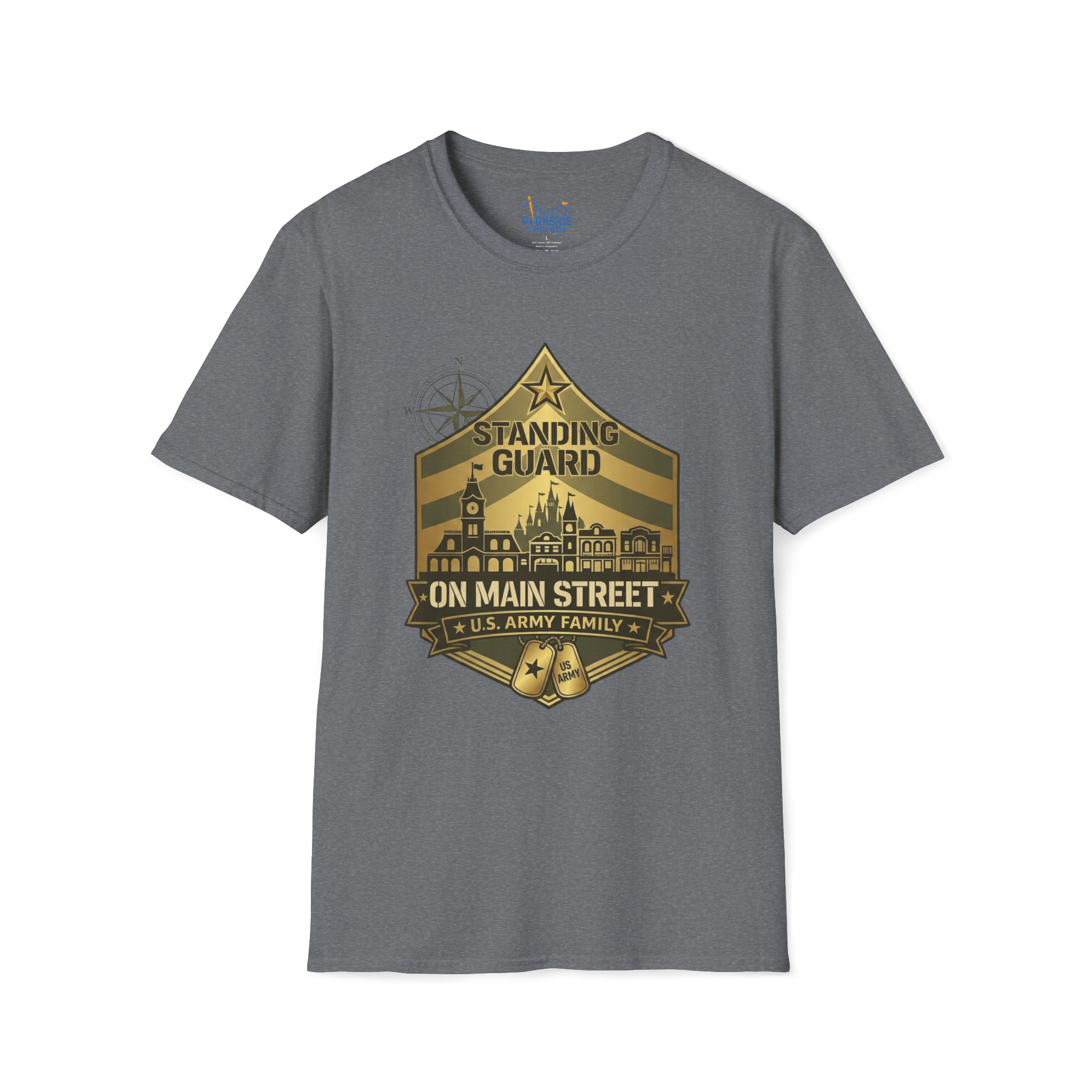 Standing Guard on Main Street U.S. Army Family Theme Park Shirt