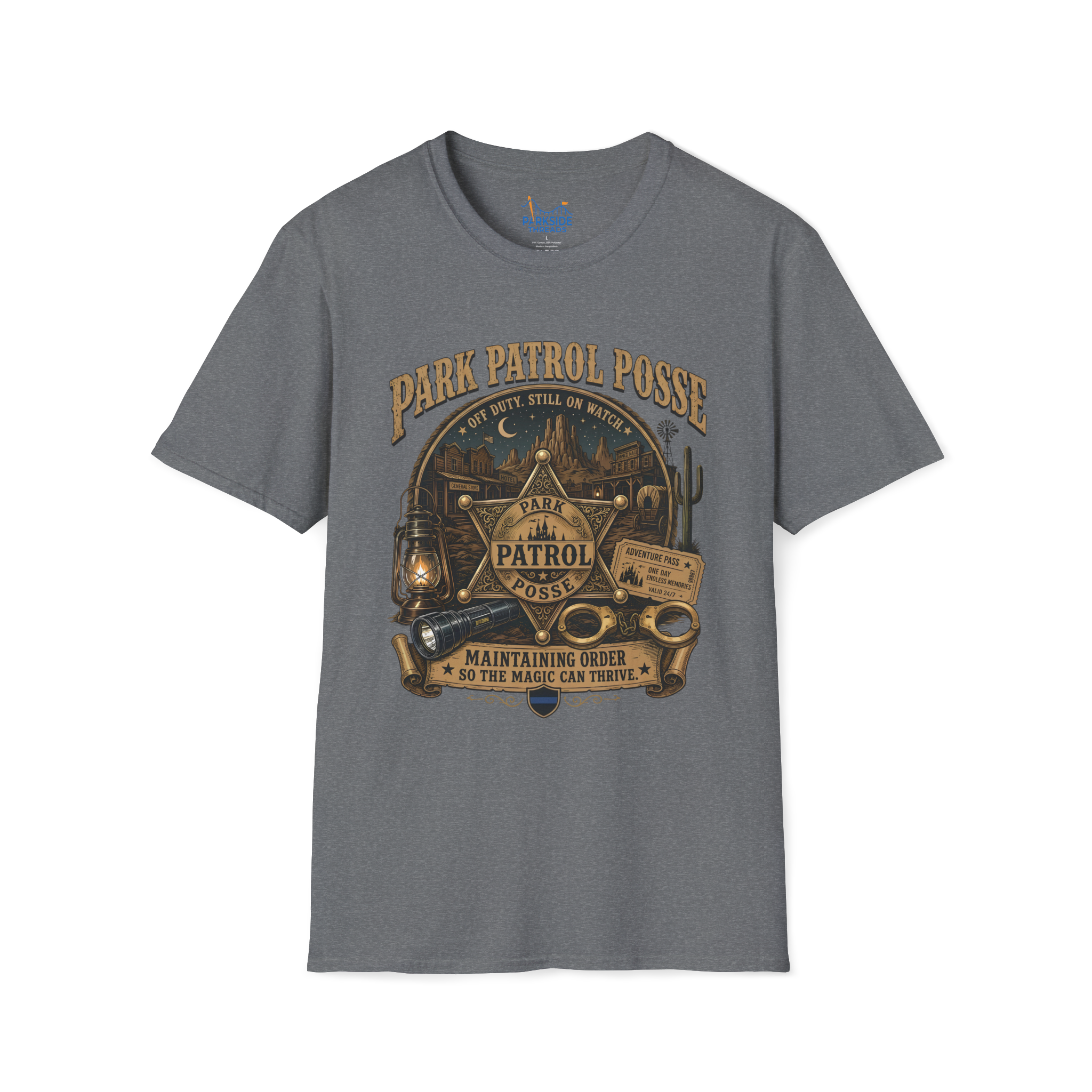 Park Patrol Posse Police Officer Theme Park Shirt, Off Duty Cop Western Vacation Tee, Law Enforcement Gift