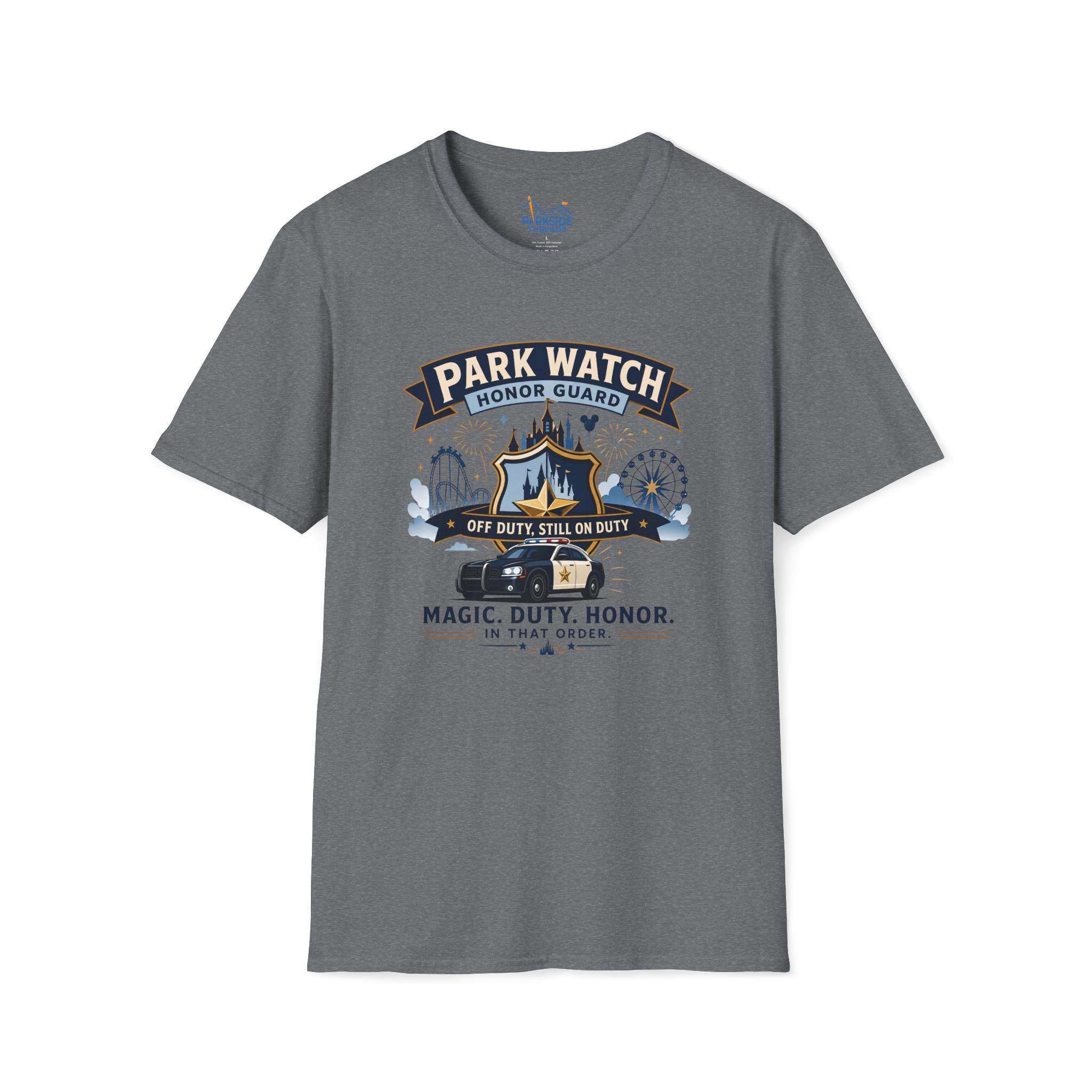 Park Watch Honor Guard Police Officer Theme Park Shirt, Off Duty Cop Vacation Tee, Law Enforcement Gift
