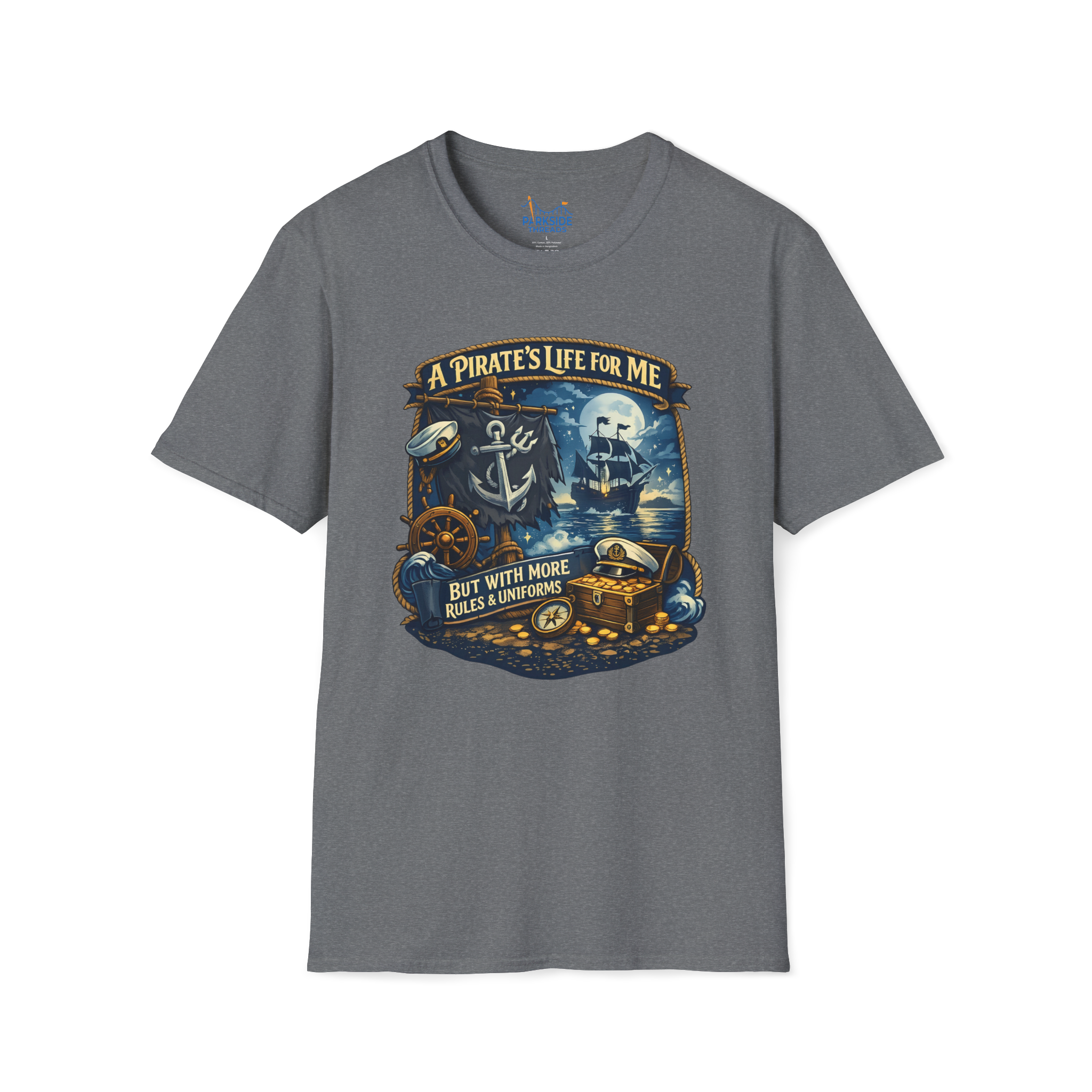 Pirate Life Navy Vacation Shirt