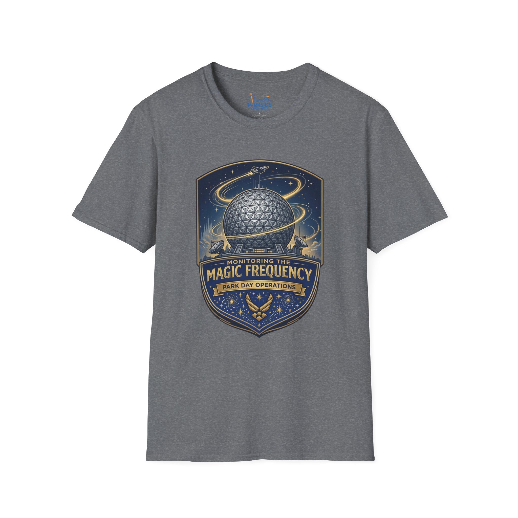 Monitoring the Magic Frequency Air Force Theme Park T-Shirt