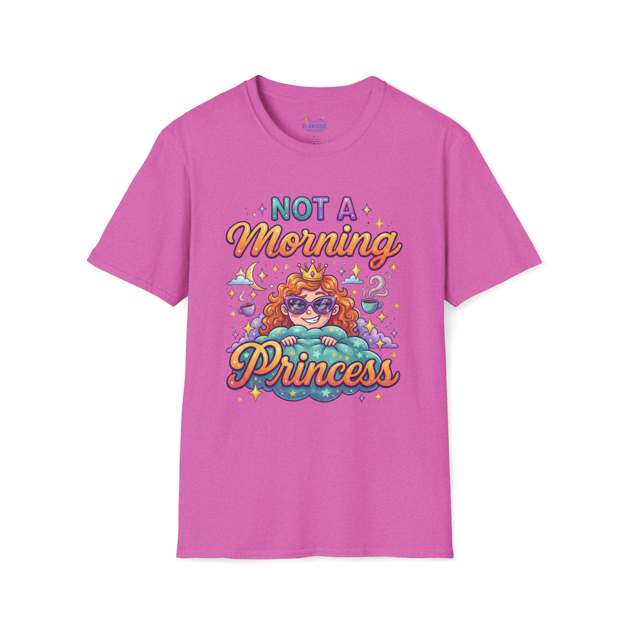 Not a Morning Princess Tee – Park Moms Run on Coffee