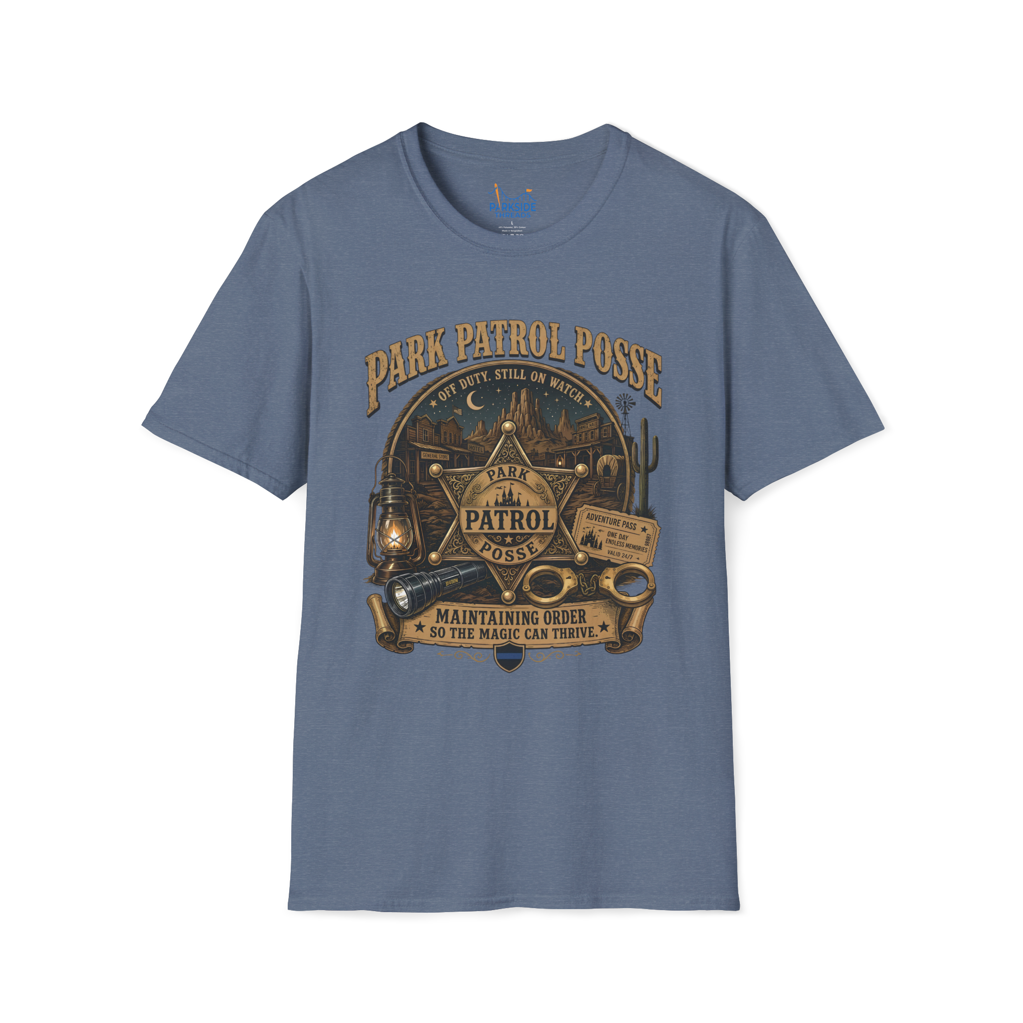 Park Patrol Posse Police Officer Theme Park Shirt, Off Duty Cop Western Vacation Tee, Law Enforcement Gift