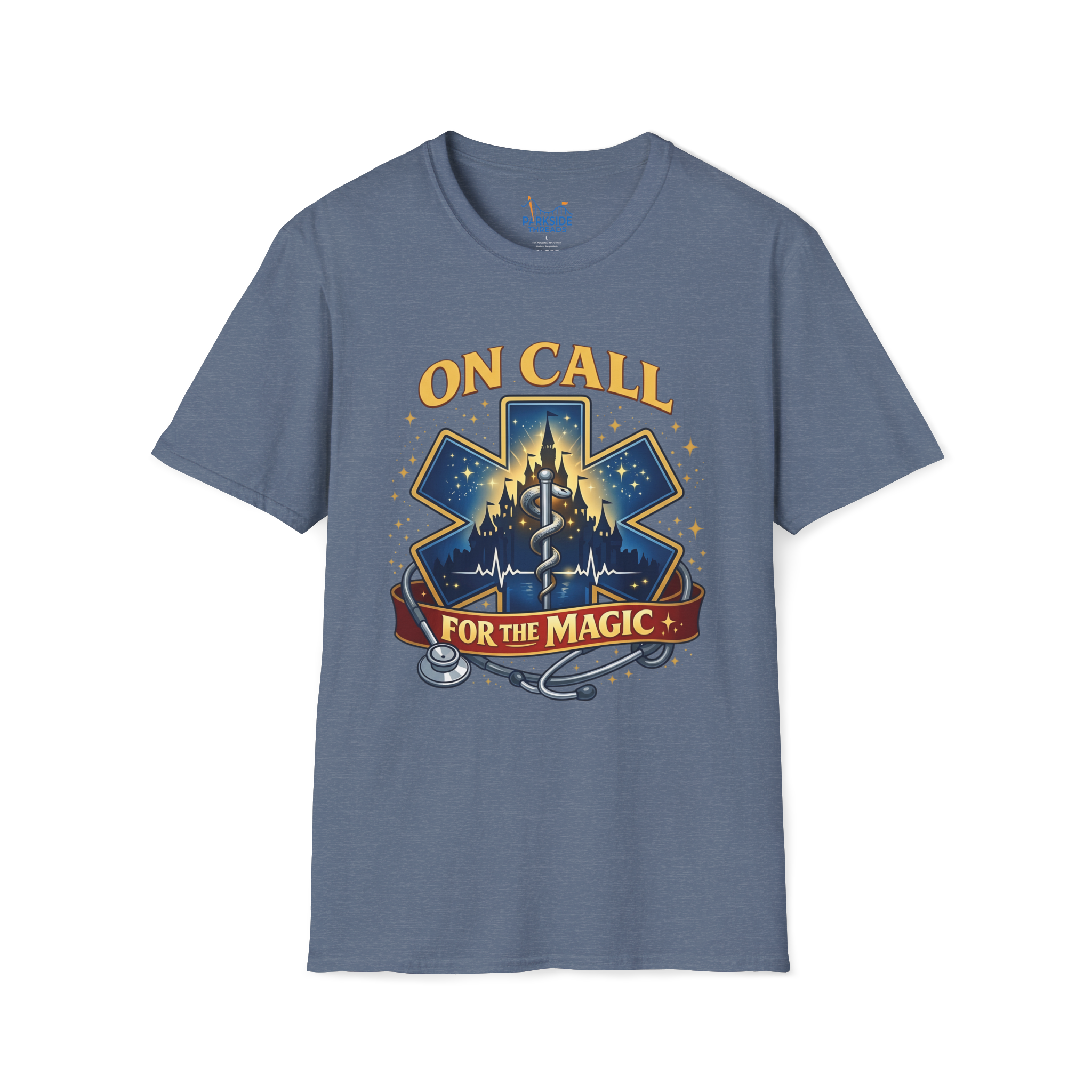 On Call For The Magic EMS First Responder Theme Park T-Shirt