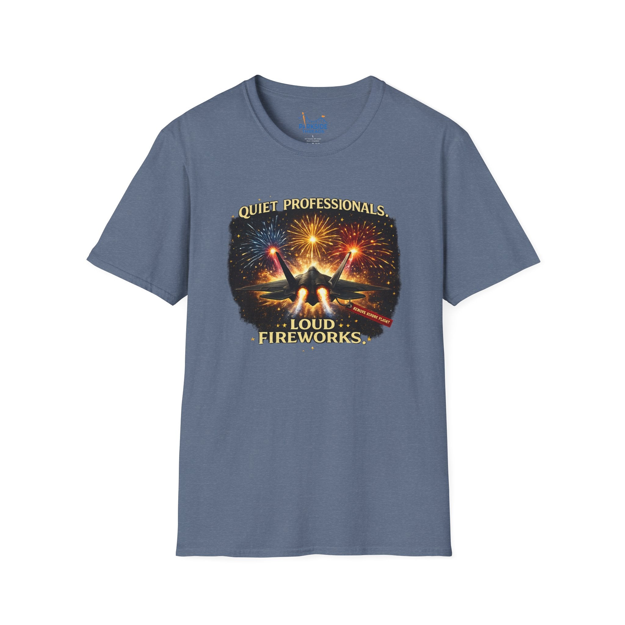 Quiet Professionals Loud Fireworks Air Force Theme Park Fireworks T-Shirt