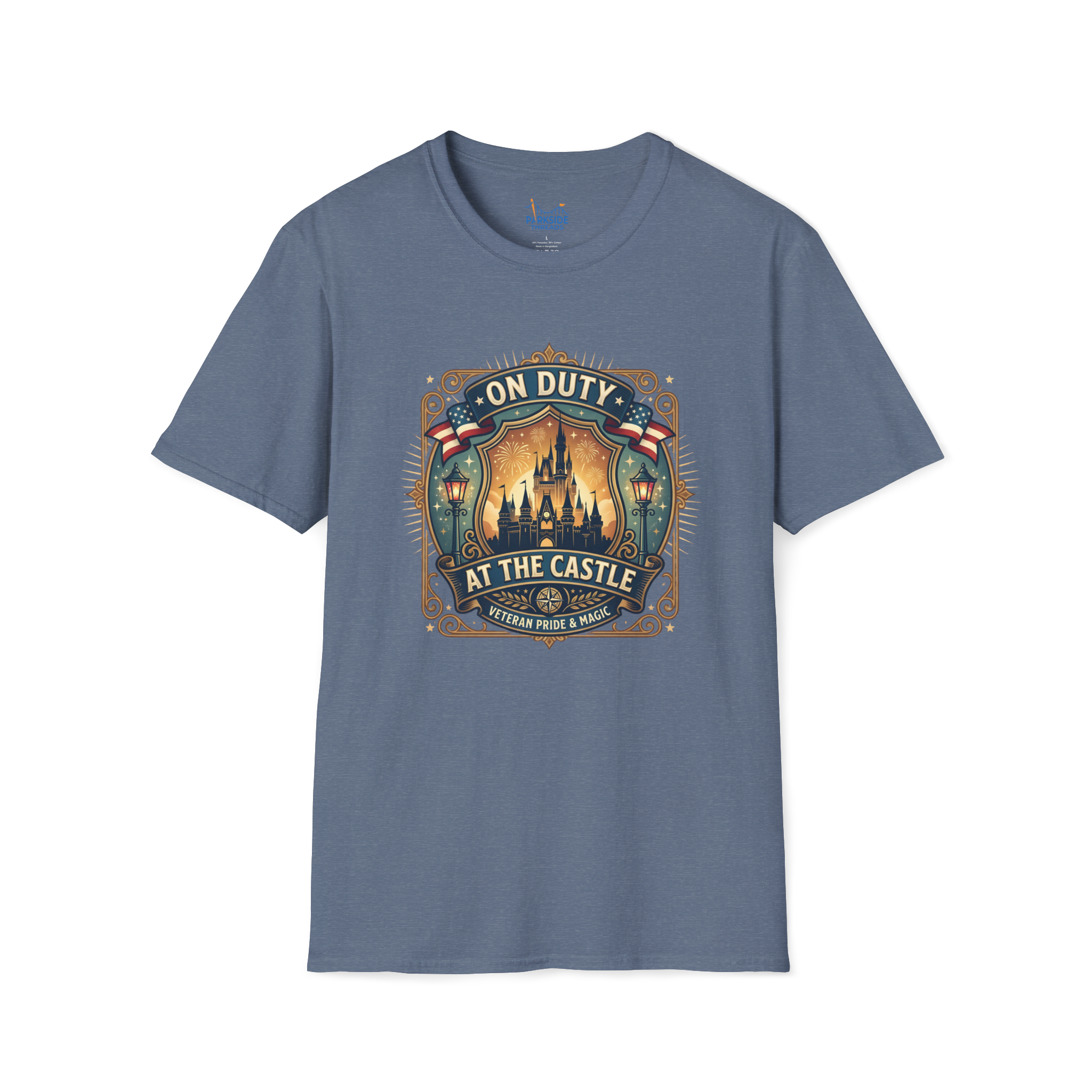 On Duty at the Castle Veteran Military Vacation Tee
