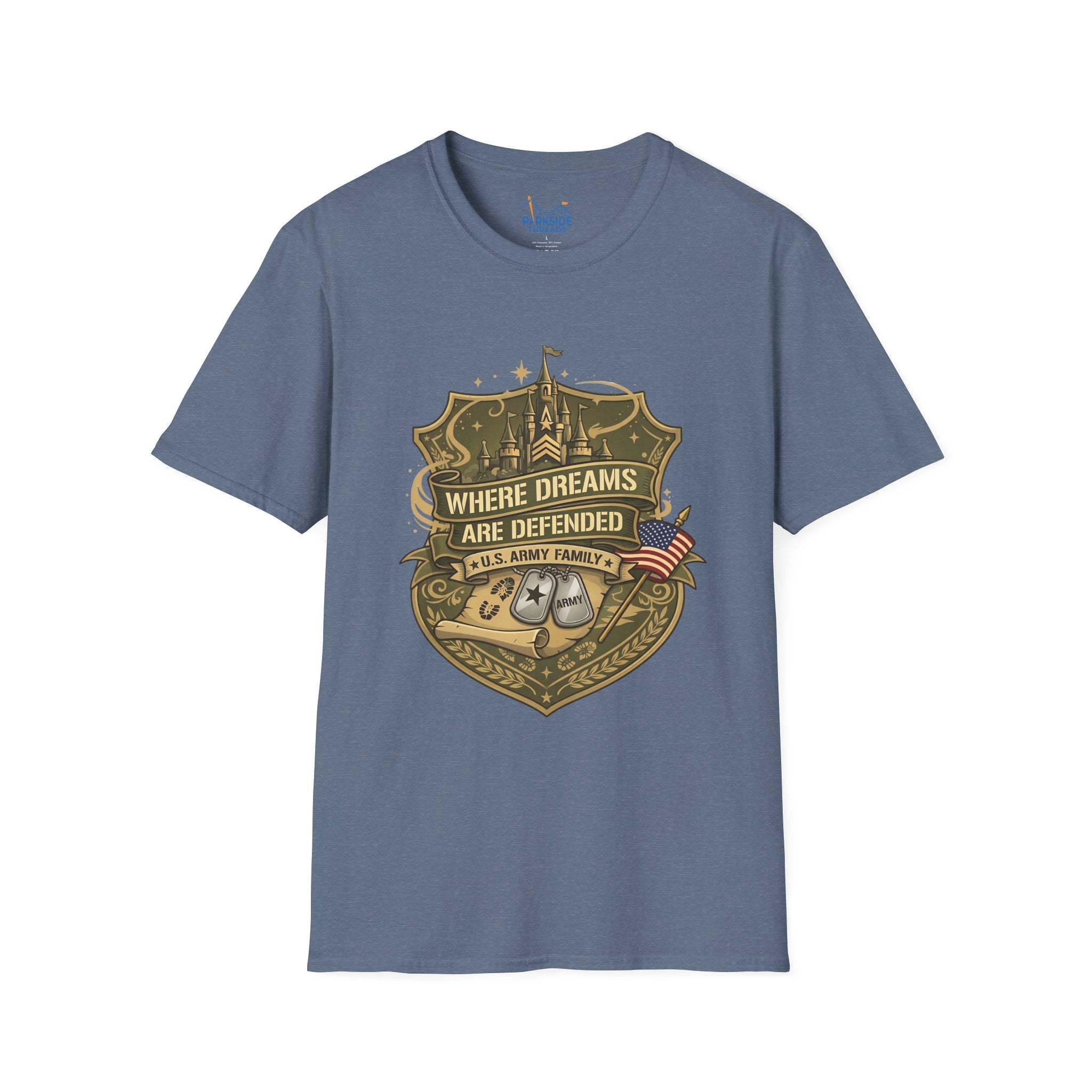 Where Dreams Are Defended Army Family Theme Park Shirt, Military Vacation Tee, Patriotic Gift