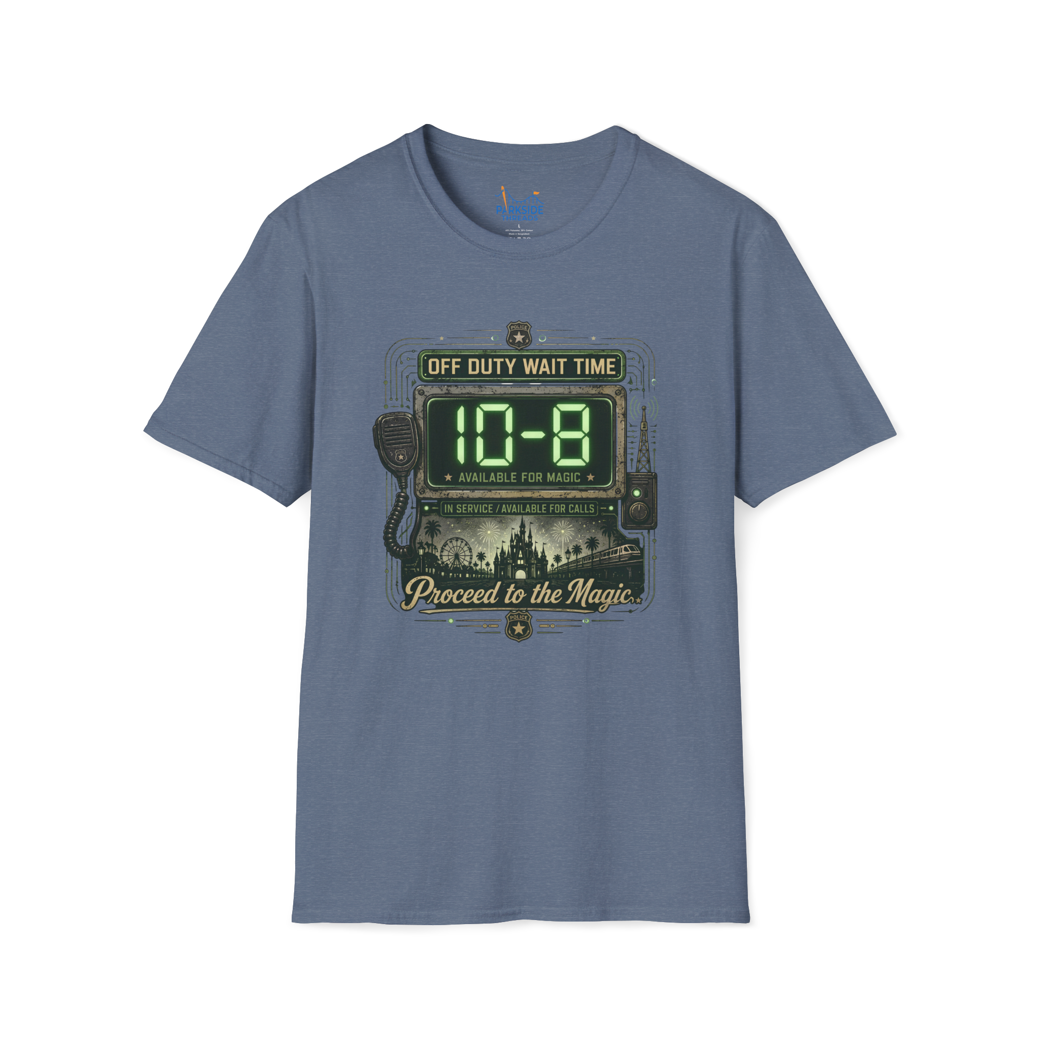 10-8 Available For Magic Police Officer Theme Park Shirt, Law Enforcement Vacation Tee, Off Duty Cop Gift