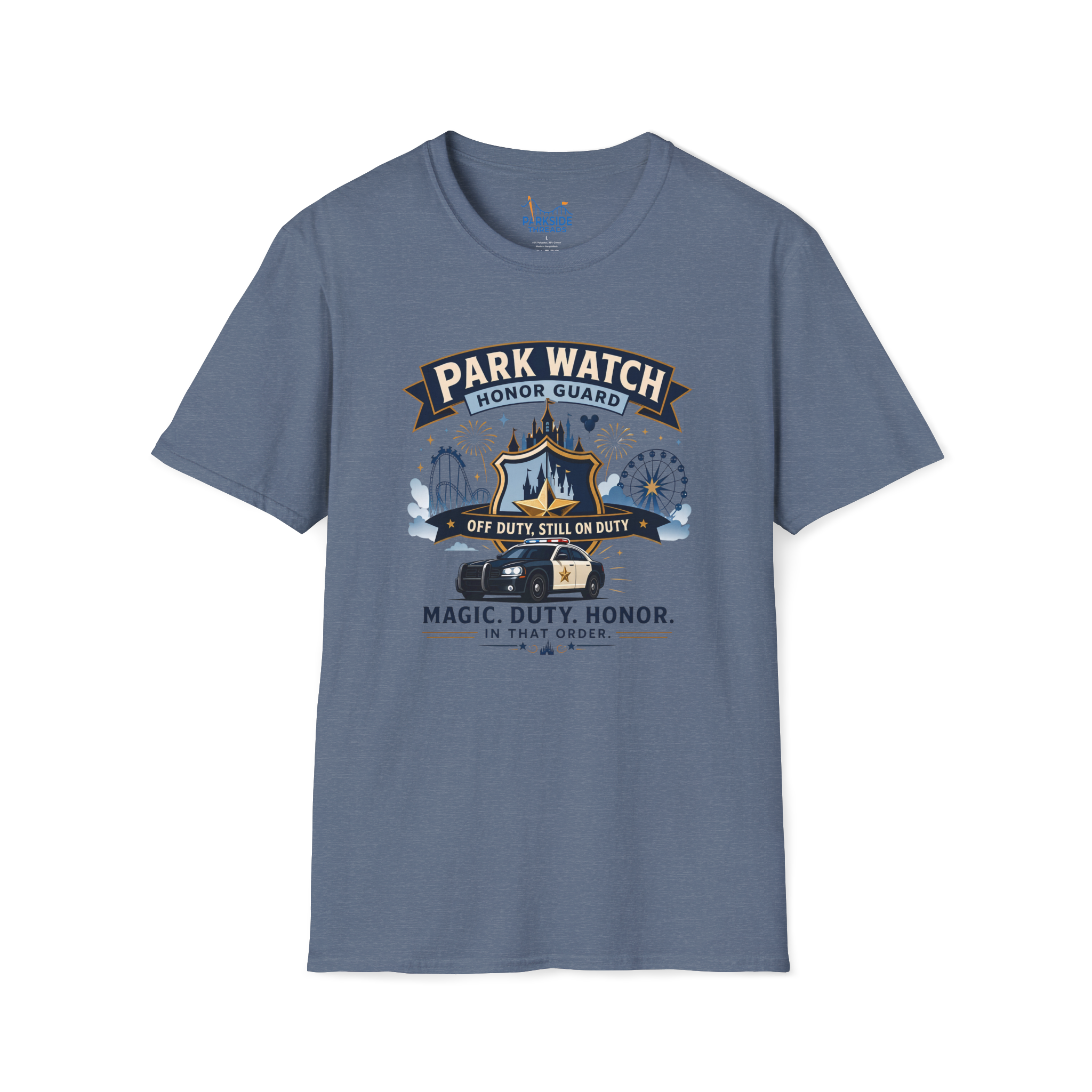 Park Watch Honor Guard Police Officer Theme Park Shirt, Off Duty Cop Vacation Tee, Law Enforcement Gift
