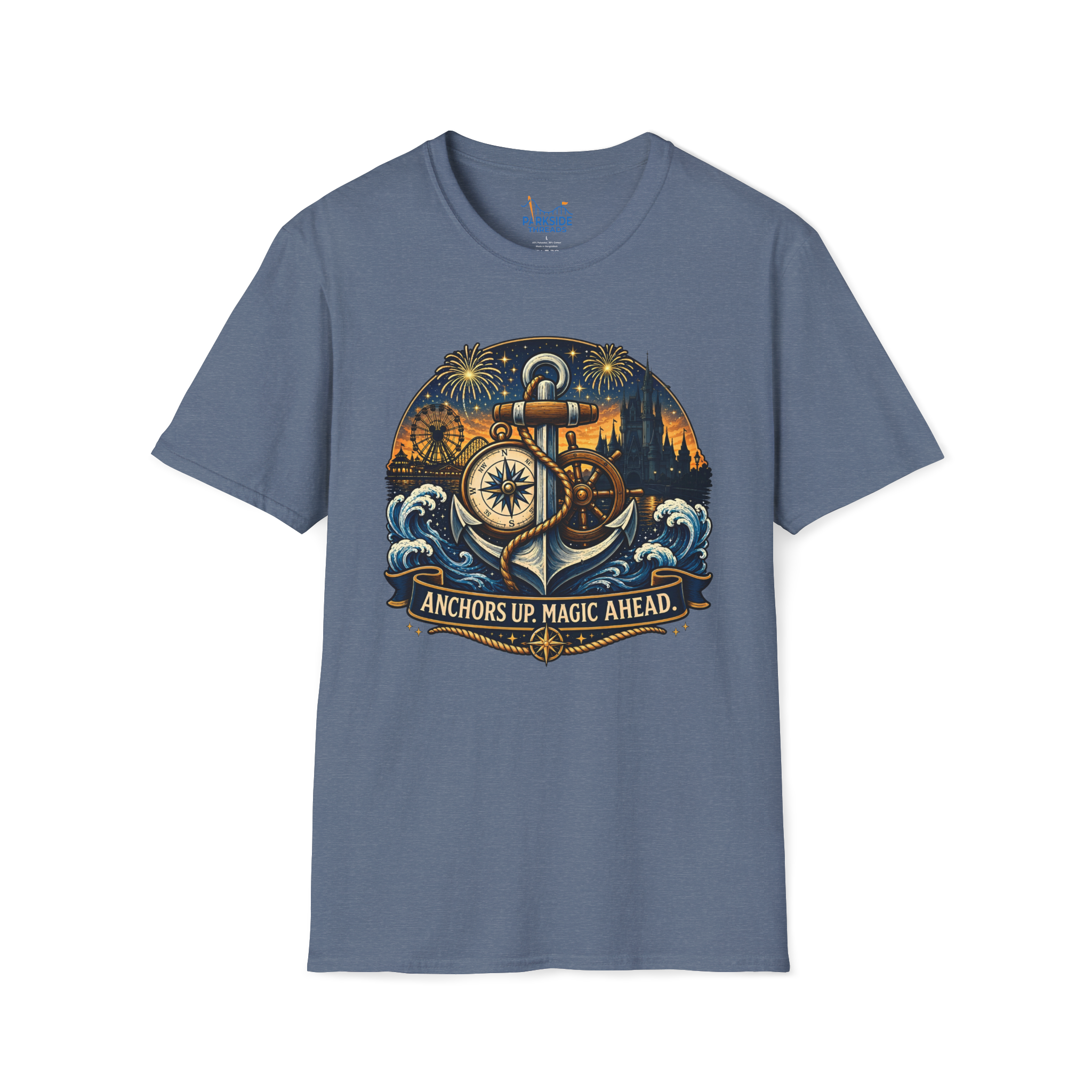 Anchors Up Magic Ahead Navy Shirt