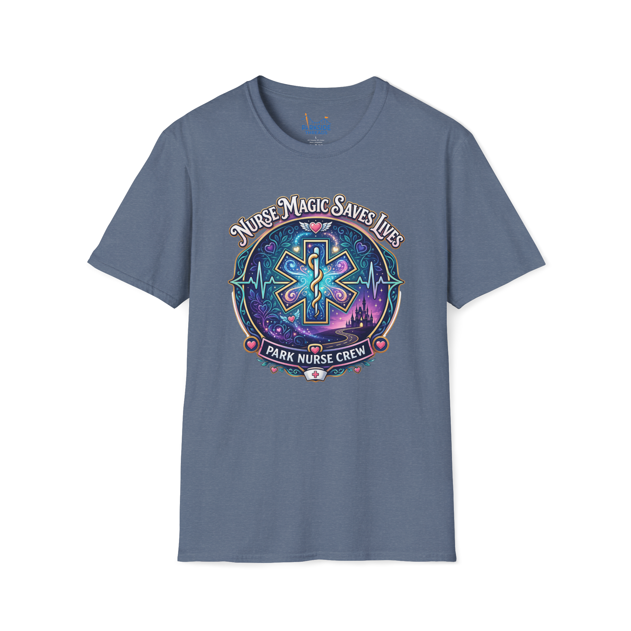 Nurse Magic Saves Lives Park Nurse Crew First Responder T-Shirt