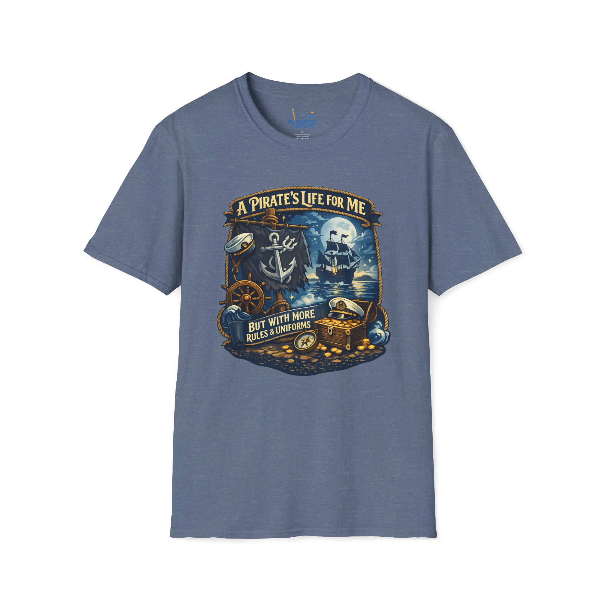 Pirate Life Navy Vacation Shirt