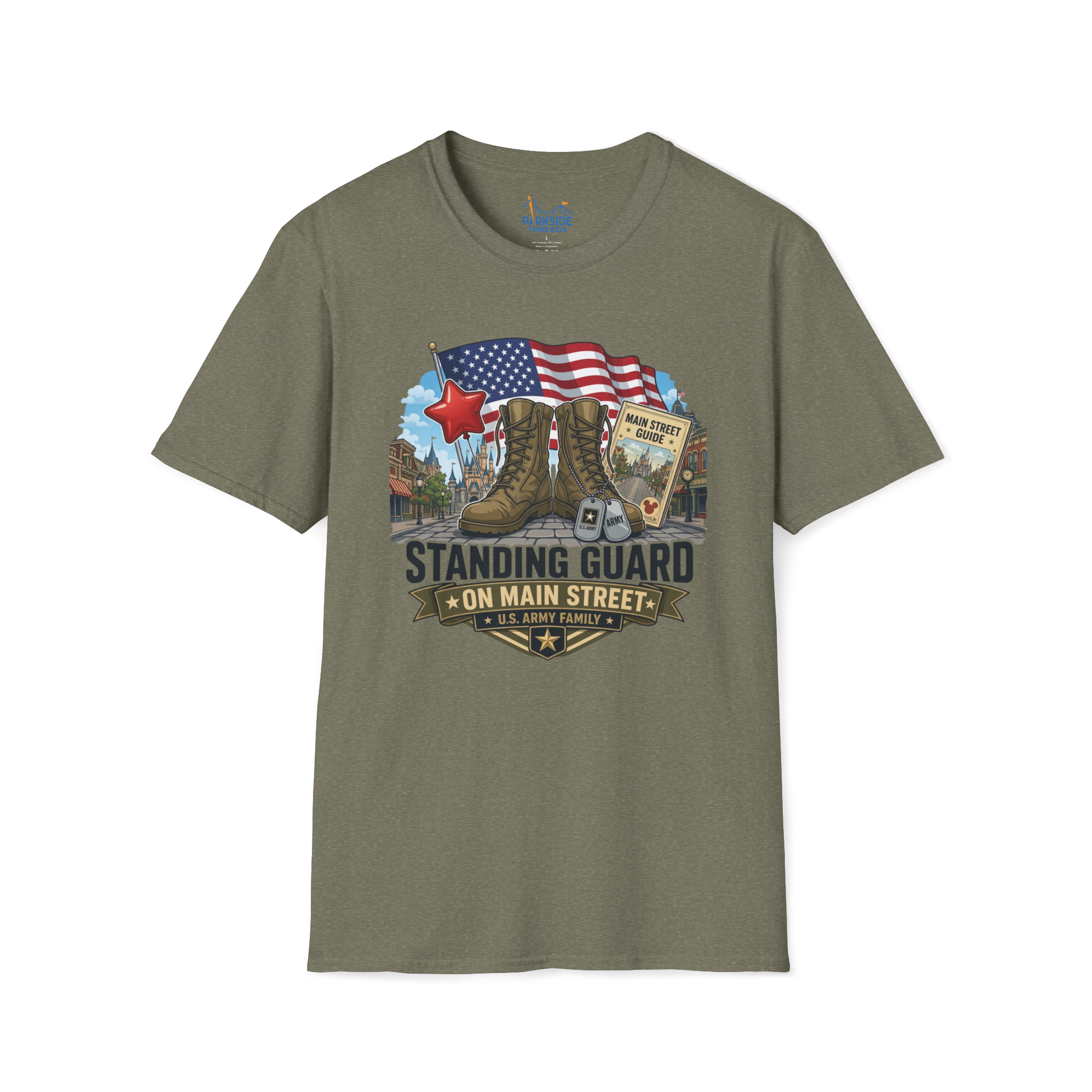 Standing Guard on Main Street Army Family Shirt