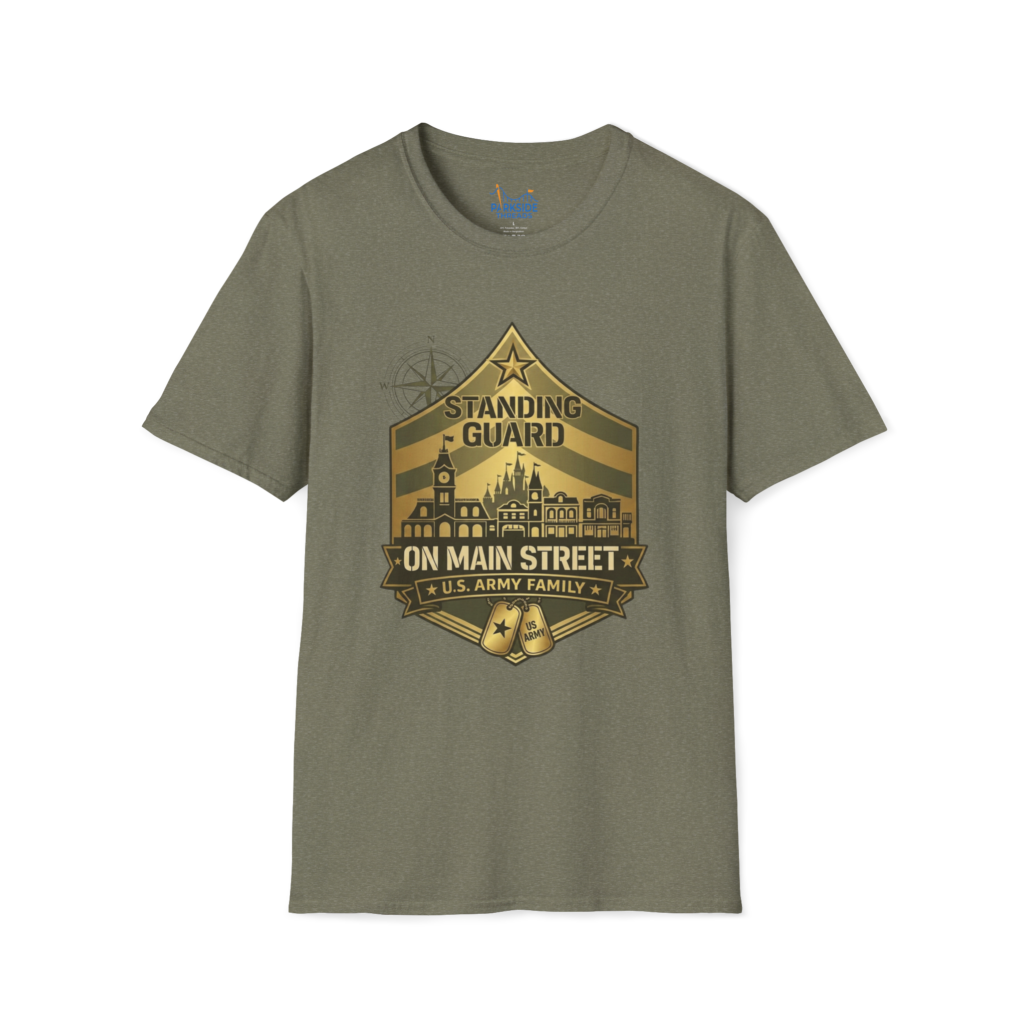 Standing Guard on Main Street U.S. Army Family Theme Park Shirt
