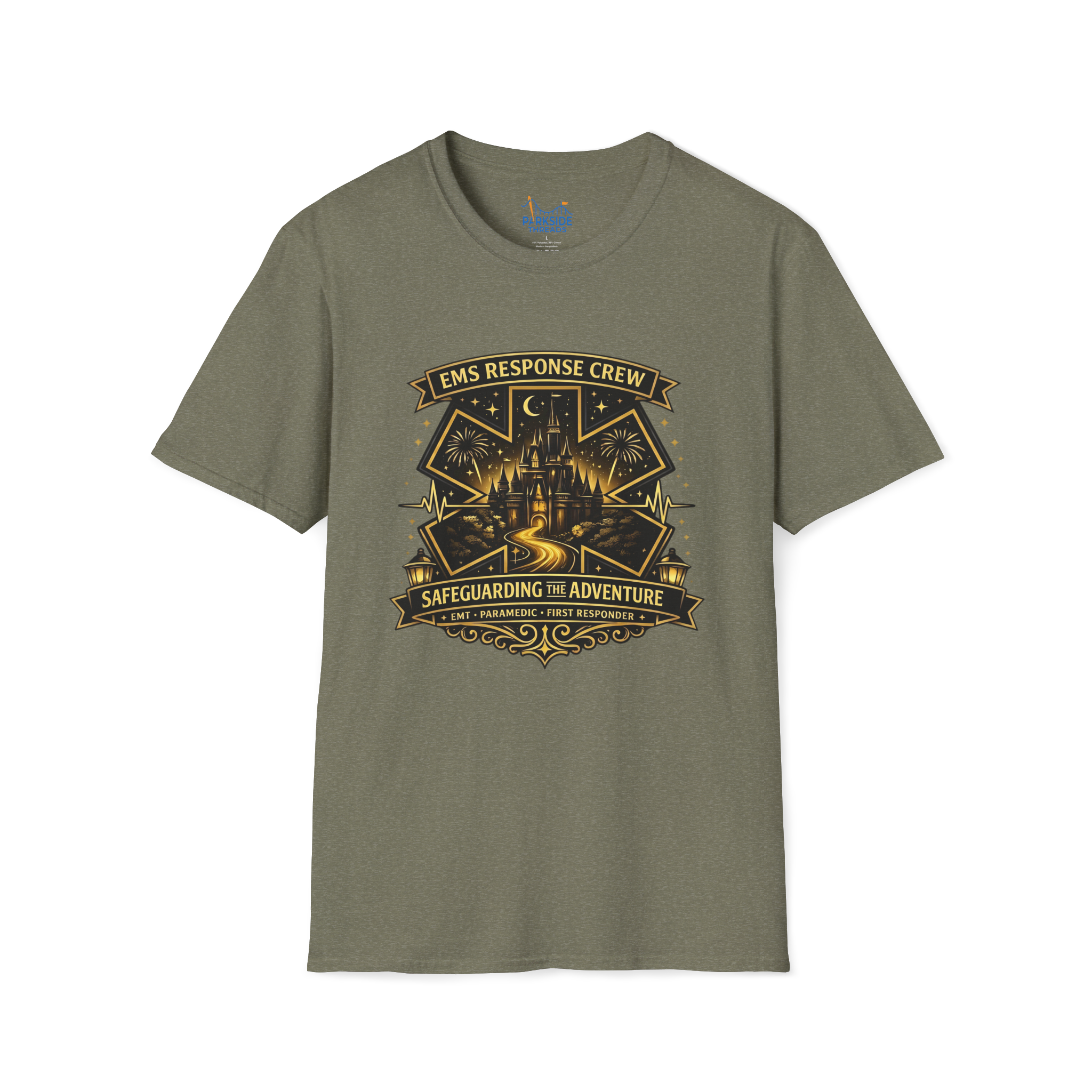 Safeguarding the Adventure EMS First Responder Theme Park T-Shirt