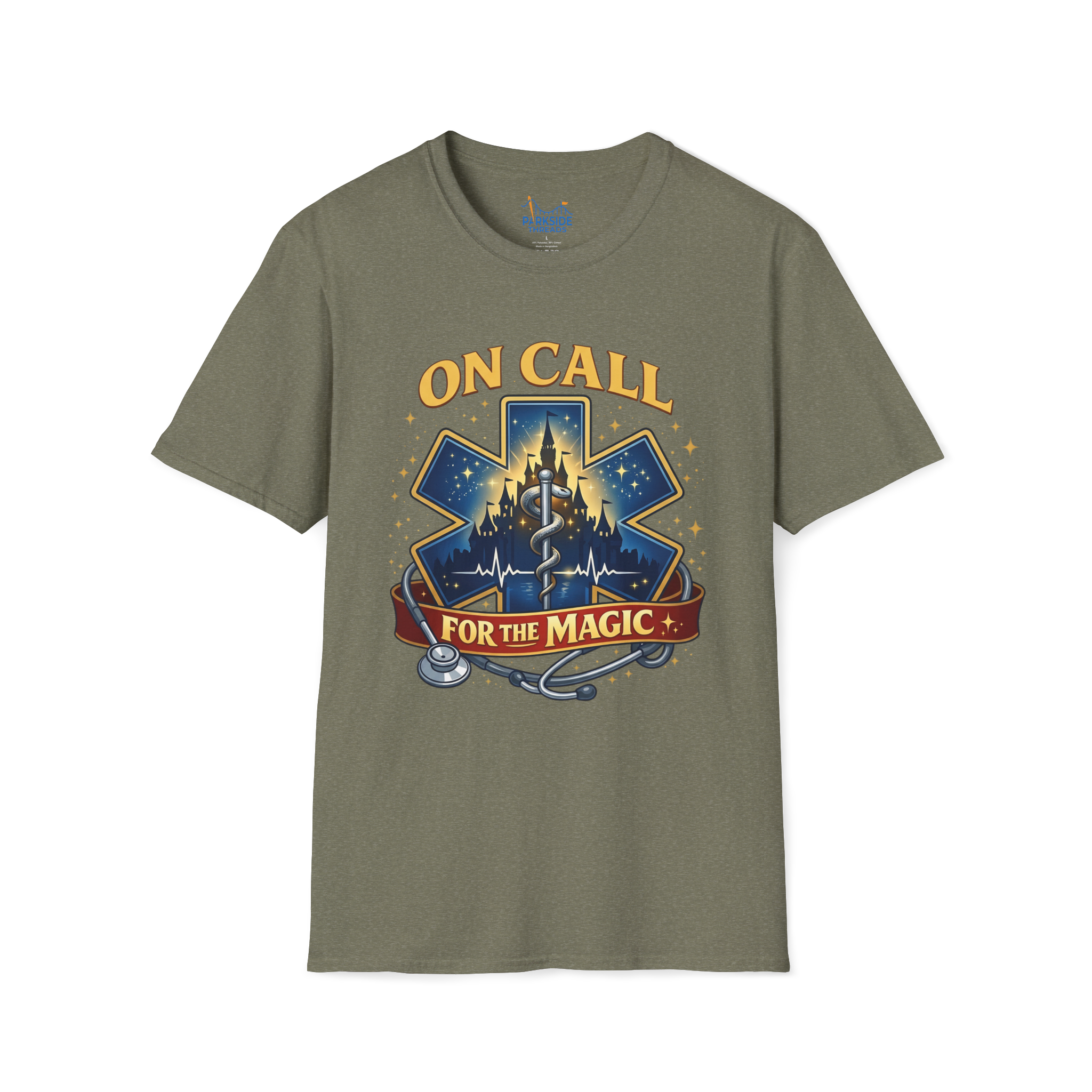 On Call For The Magic EMS First Responder Theme Park T-Shirt