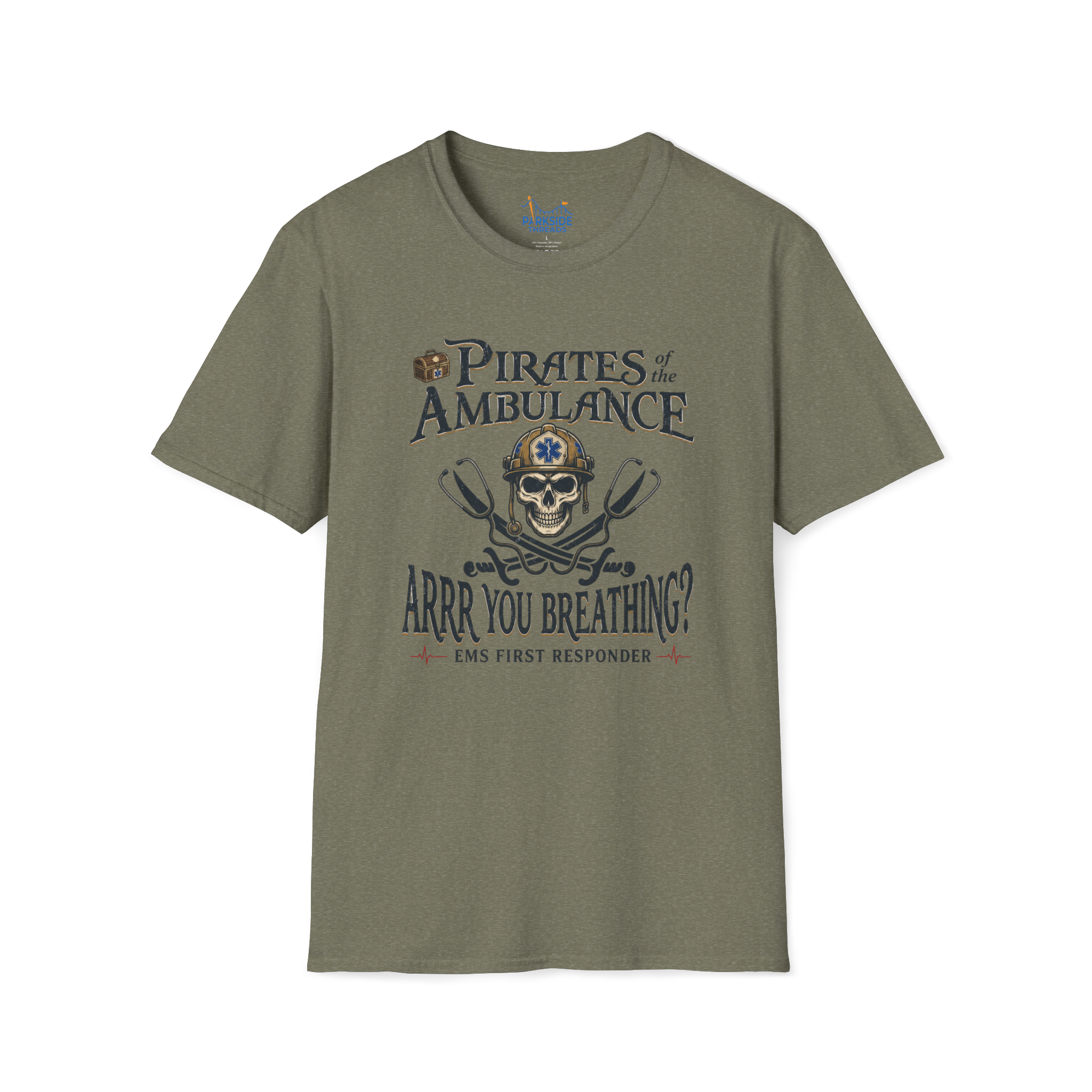 Pirates of the Ambulance EMS First Responder Pirate Medic T-Shirt